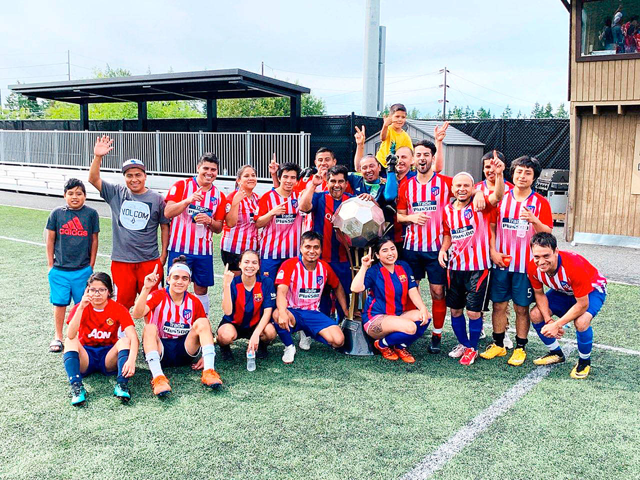 Forks FC won the championship of the City of Port Angeles Parks & Recreation Department/Peninsula College Spring Adult Coed Soccer League.