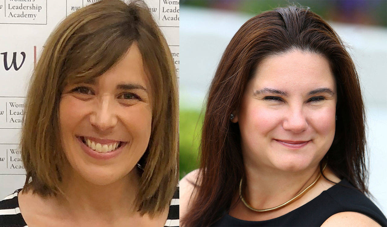 Allyson Brekke, left, and Charisse Deschenes