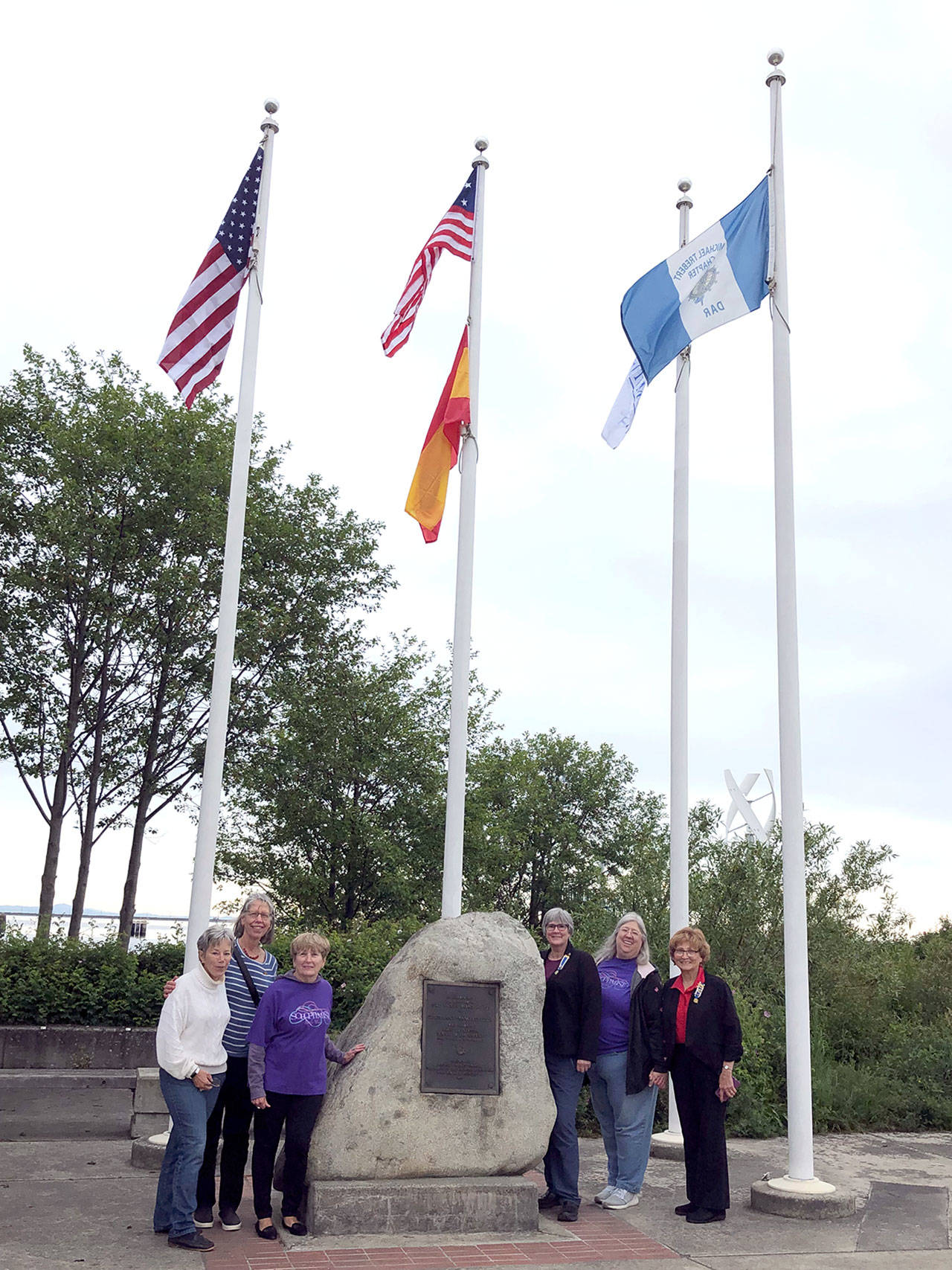 PHOTO: Flags raised at Valley Creek Estuary