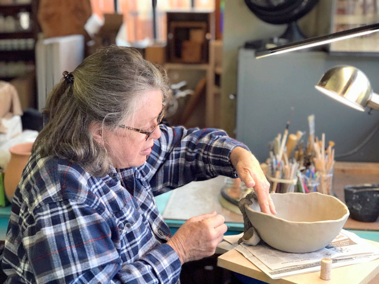 Terri Enck will be the featured artist this month at Harbor Art Gallery in Port Angeles.