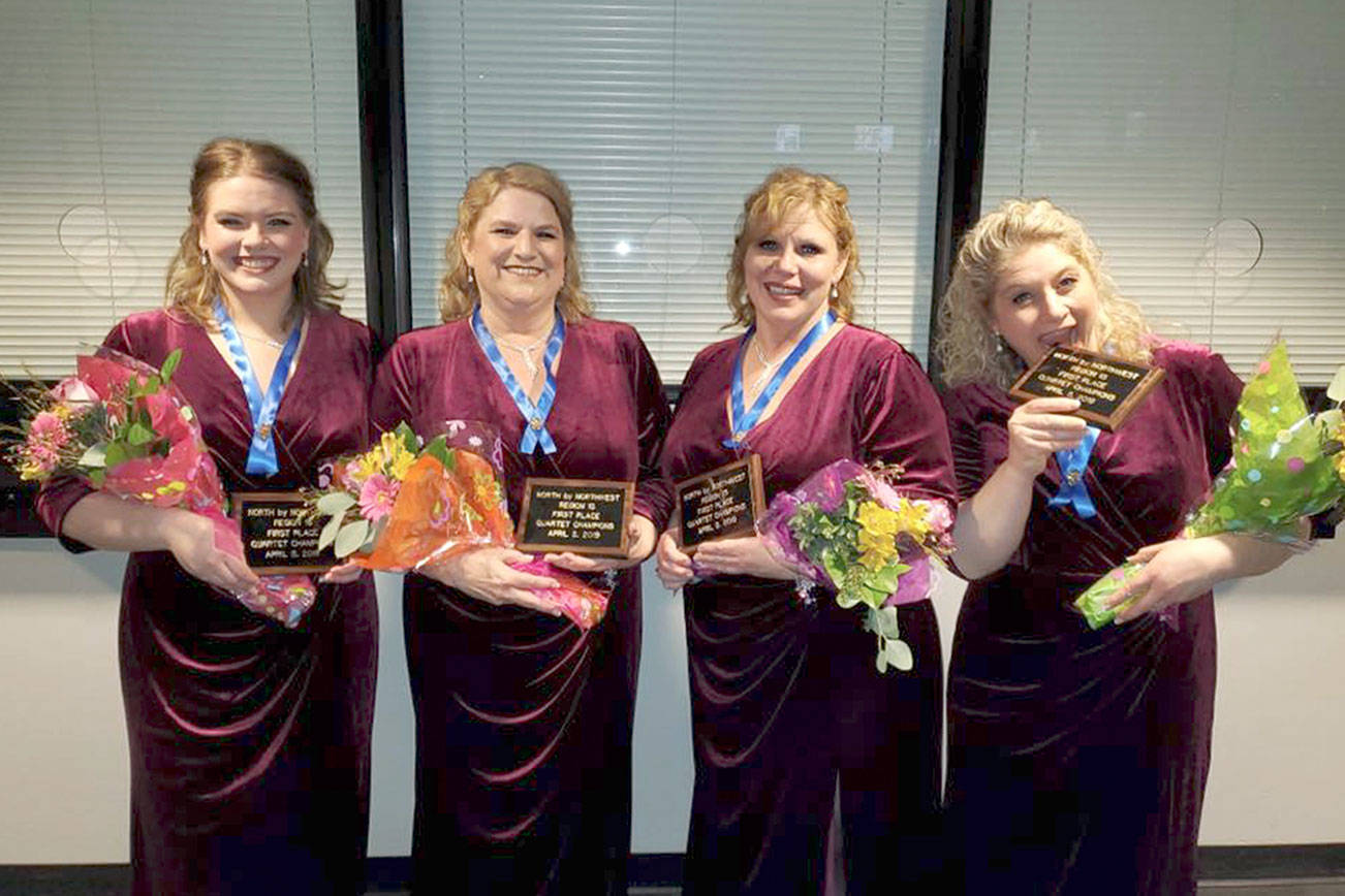 Port Angeles singer part of winning Sweet Adelines quartet