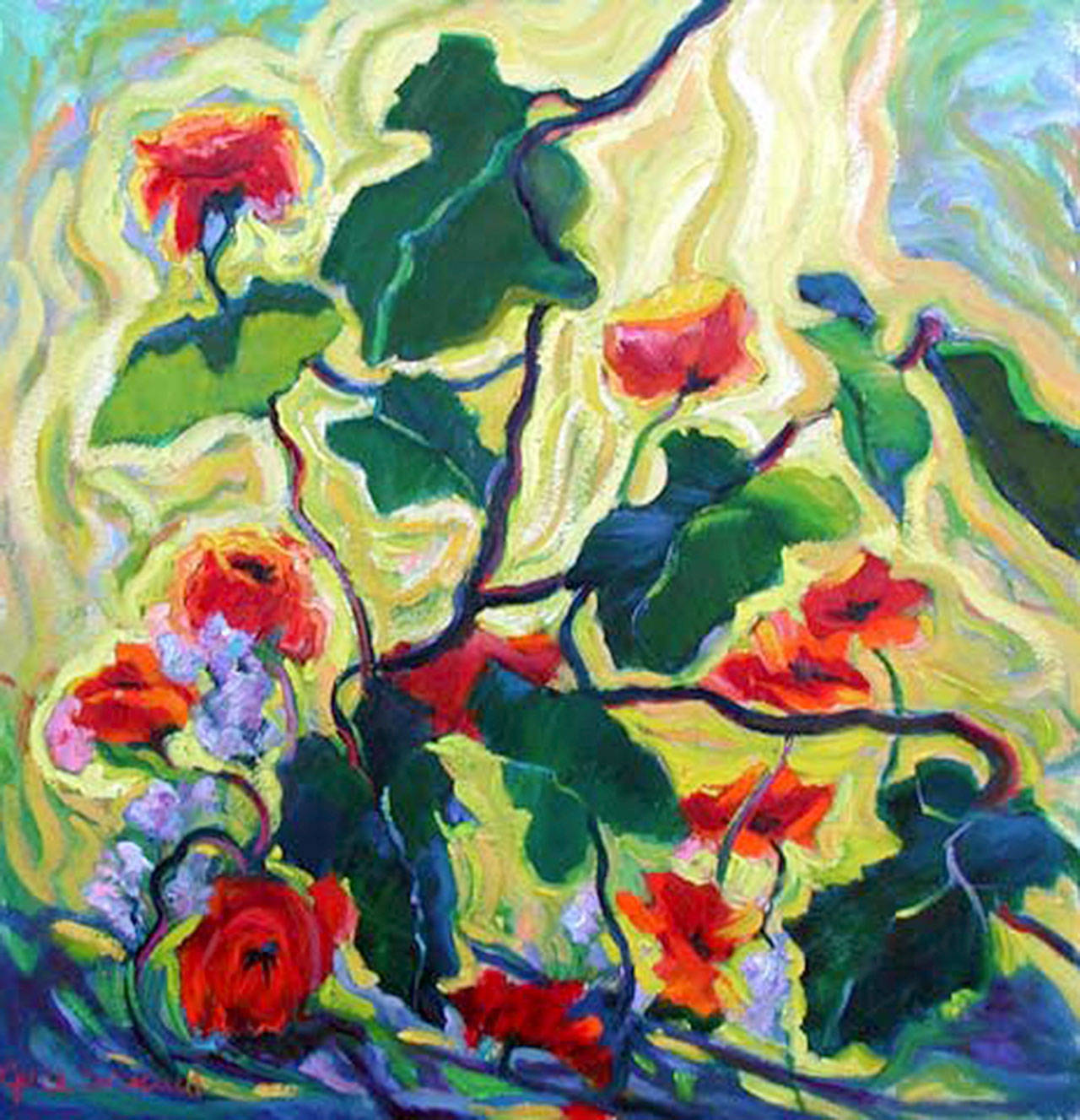 Works of oil painter Grace Shepard Sand will be on exhibit at Studio Bob in “Pigments of My Imagination.”