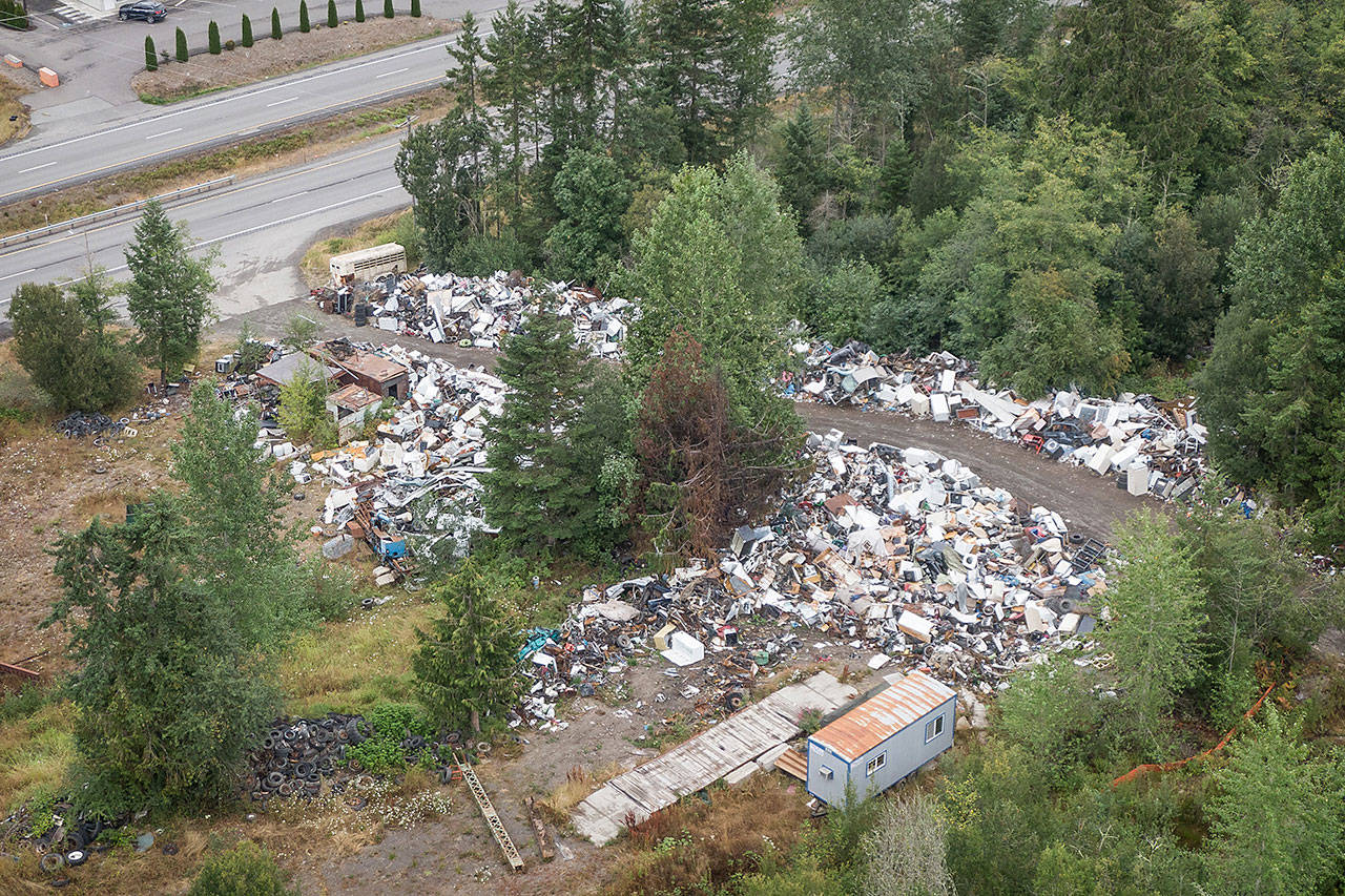 Midway Metals at 258010 U.S. Highway 101 is shown in this aerial photo. (Dave Pitman/Olympic Aerial Solutions)
