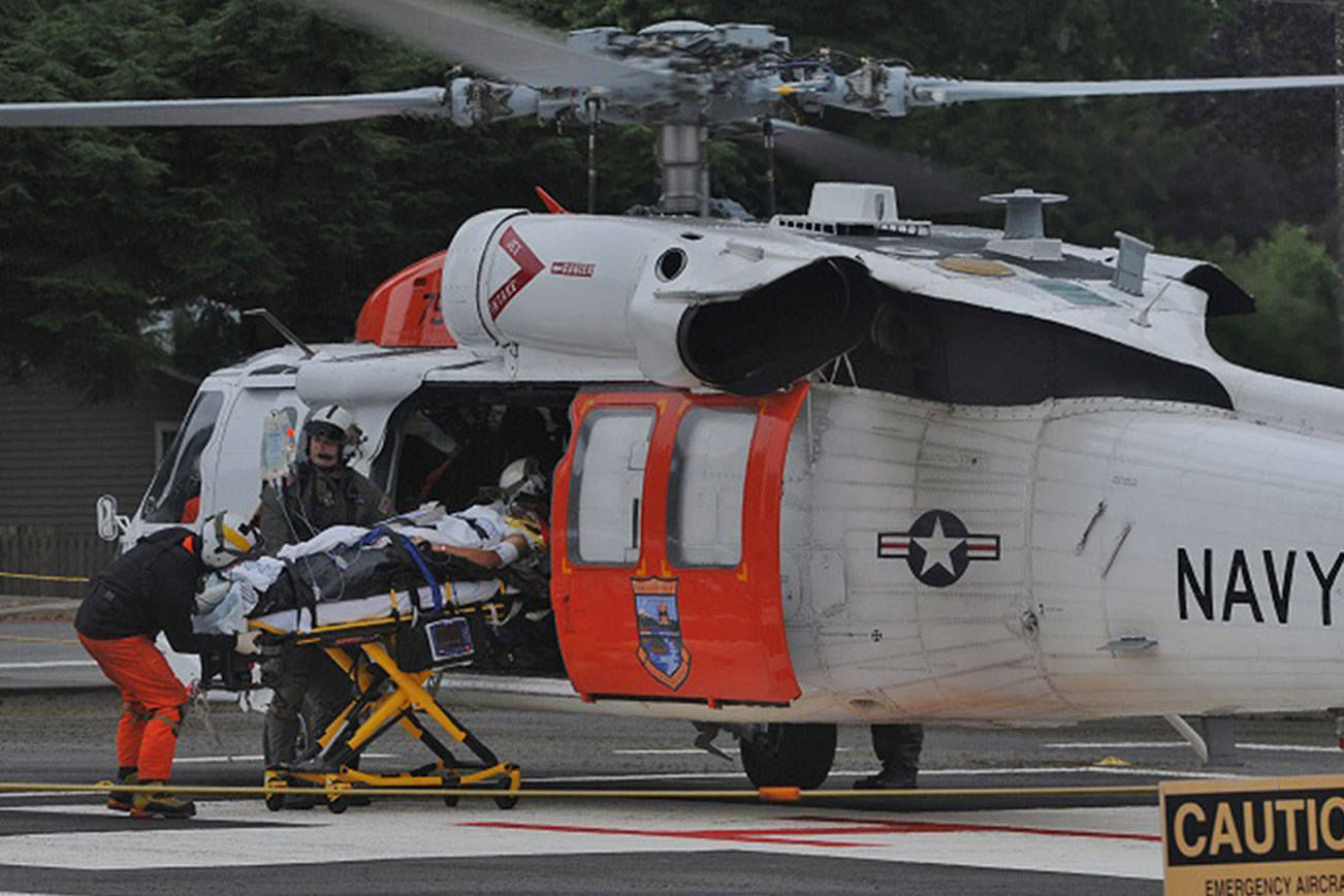 Port Angeles man badly hurt while logging