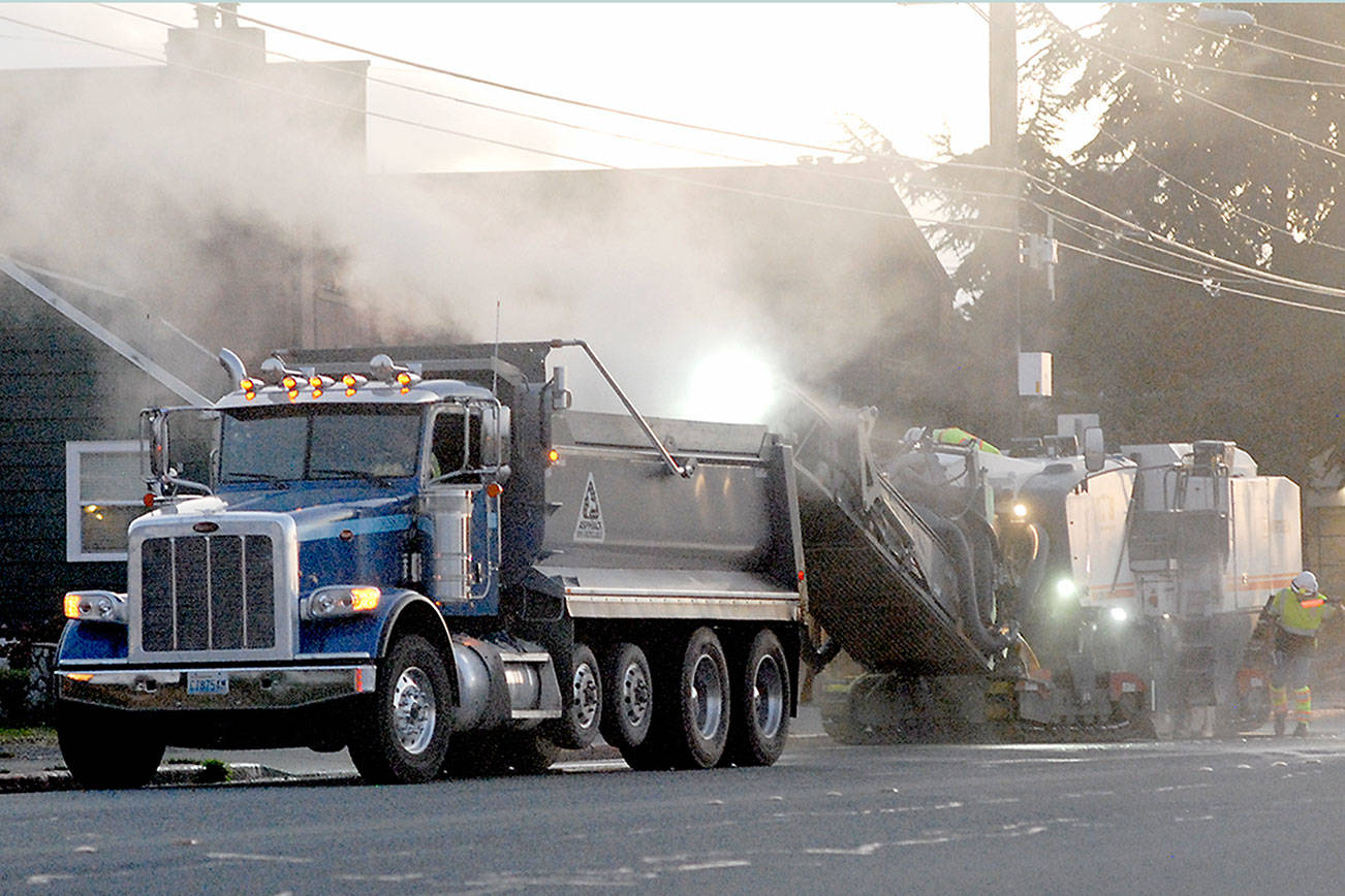 PHOTO: Let the paving begin