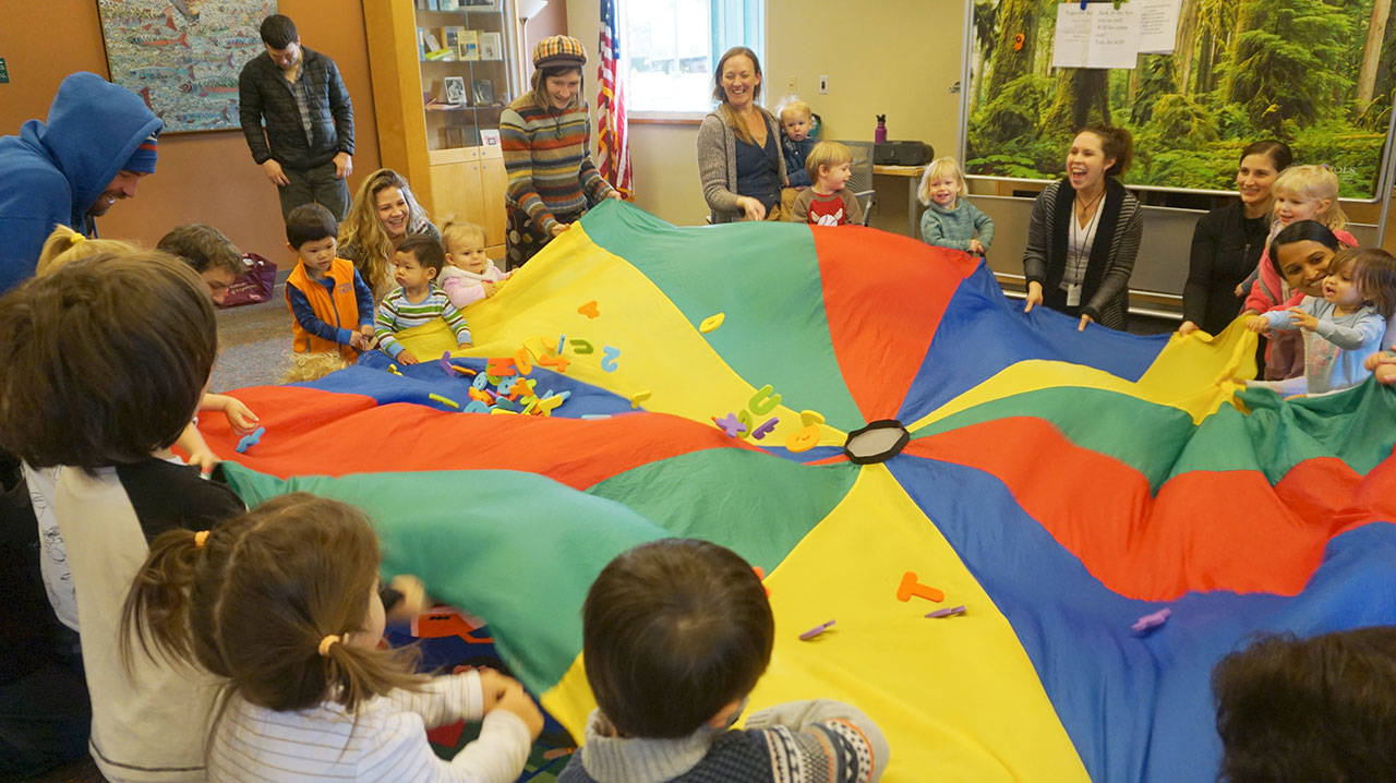The North Olympic Library System hosts storytimes for various ages throughout the school year at three branches. (North Olympic Library System)