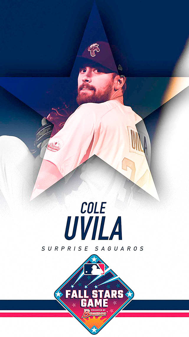 Arizona Fall League A graphic for Cole Uvila’s selection to play in the Arizona Fall League’s Fall Stars Game.