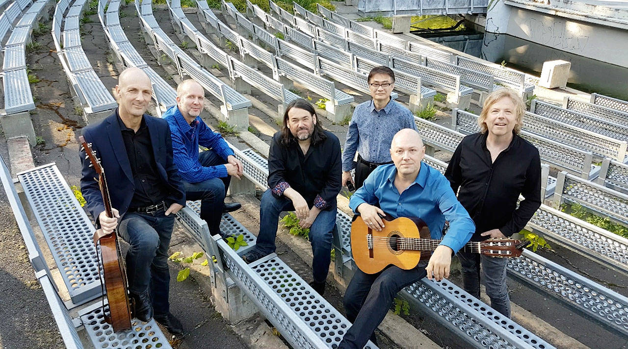 The California Guitar Trio and Montreal Guitar Trio will perform together in a concert billed as CGT+MG3 at 6 p.m. Sunday in Port Angeles.