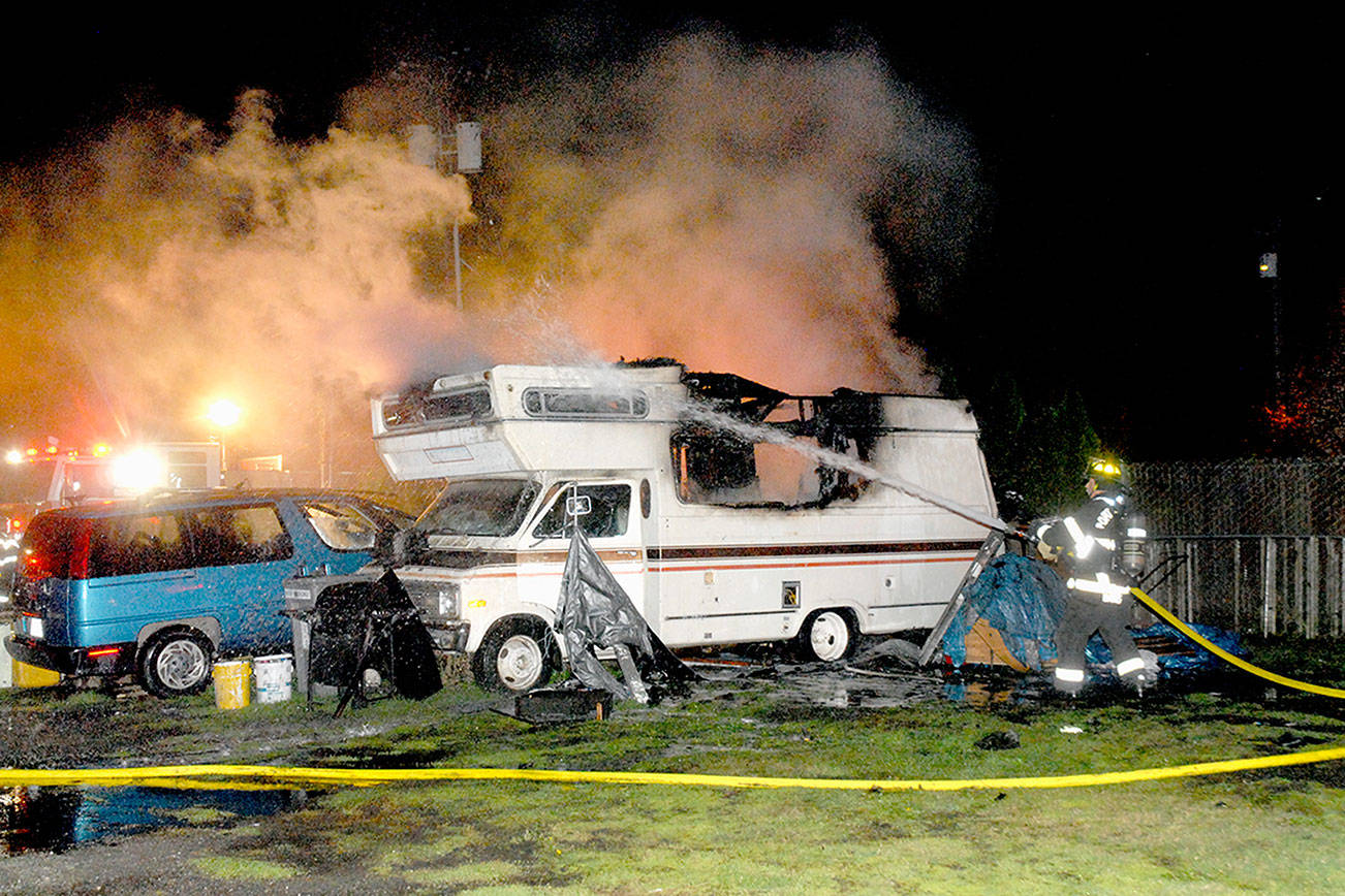 Burning candle probable cause of blaze near Front Street in Port Angeles
