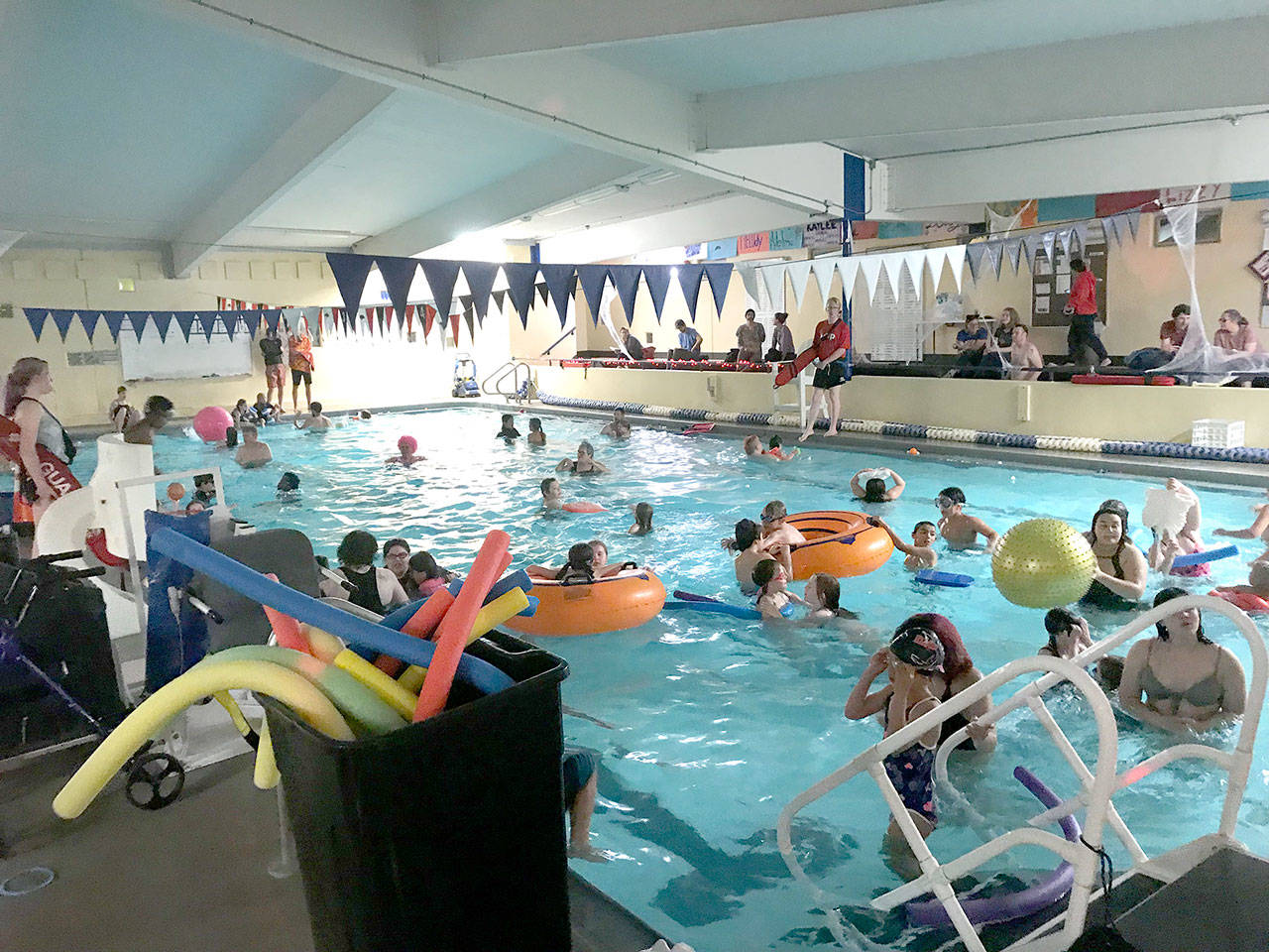 Spooky swim at Mountain View Pool