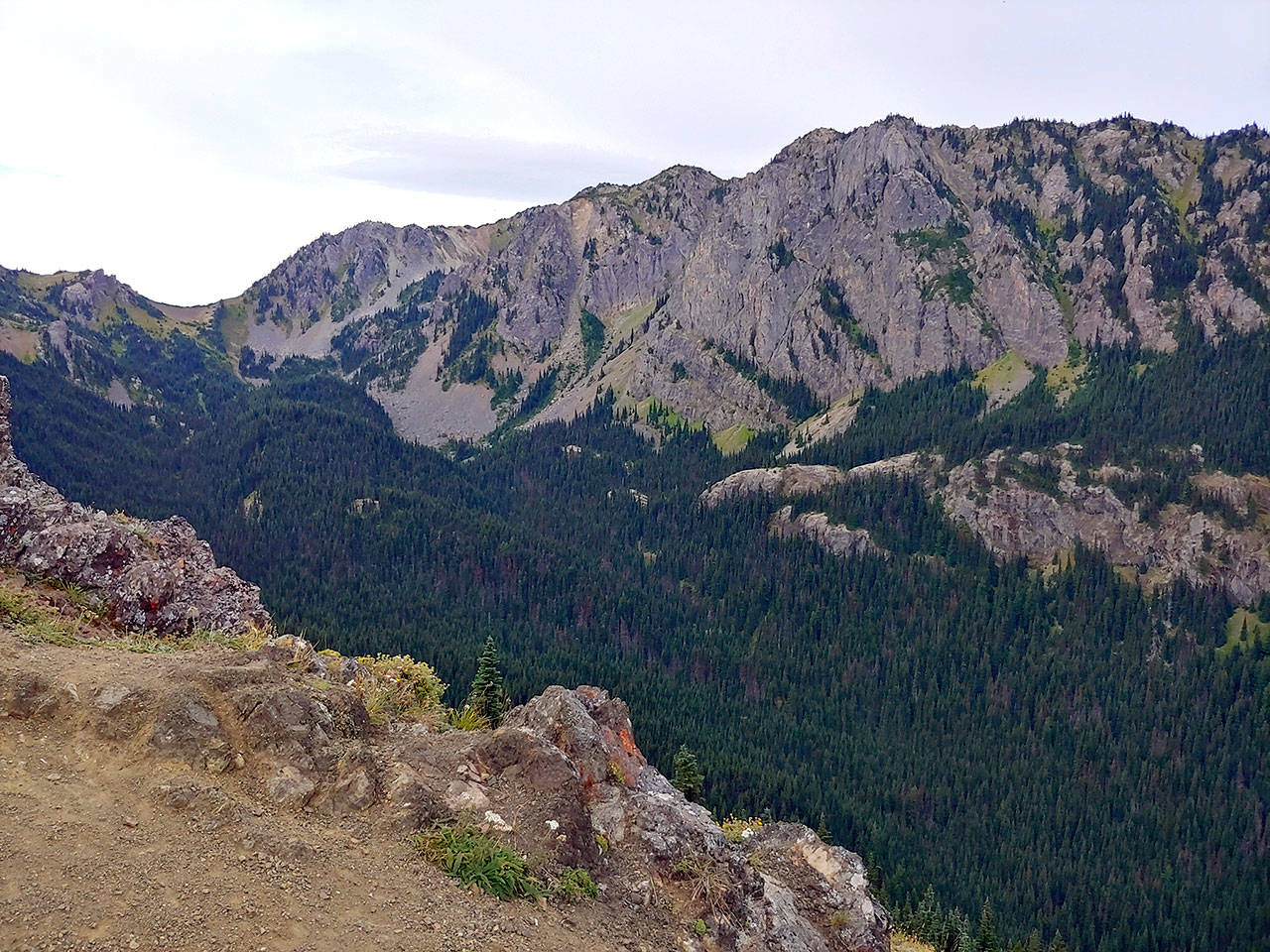 The Silver Creek basin, seen here in September from near Mount Townsend, can be accessed by the Silver Lake Way Trail. (Michael J. Foster/Olympic Peninsula News Group)