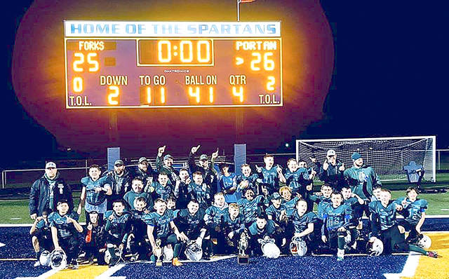 p.p1 {margin: 0.0px 0.0px 0.0px 0.0px; line-height: 10.0px; font: 10.0px ‘ITC Franklin Gothic Std’} The Port Angeles Future Riders are the North Olympic Youth Football League A-Squad champions. Team members are: Tucker Swain, Oliver Martinez, Parker Pavlak, Loki Ellis, Aidric McBride, Owen Leitz, Drew Disher, River Flores, Jaron Toliver, Carson Waddell, Asante Korsmo, Nicholas Bell, Jared Gadberry, Braeden Baker, Mason Harris, Kody Williams, Conner Clark, Dylan Mann, Jude Wallace, Ryan Petty, Jayson Louderback, Hunter Flores, Weston Groff, Braydon Wopperer, Arlo Pullara, Cooper Nees, Brayden Martin, Riley Pippin, Owen Stuber, Dylan Grenot and not pictured, Jasper Penic and Lendyll Atwater. The team was coached by Alex Martinez, Carey Pavlak, Trevor Shumway, Shane Martin, Corey Clark, Terry Wopperer and Kelly Flanagan.