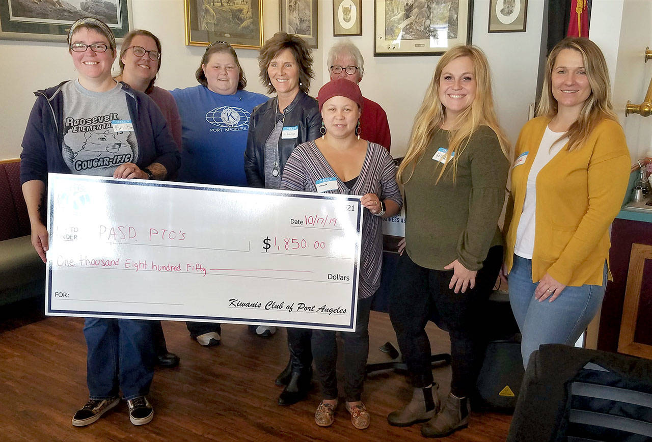 $1,850 donated to the Parent Teacher Organizations of the Port Angeles School District