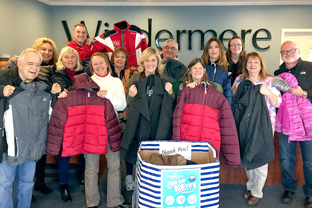 Windermere Real Estate offices collect 415 coats for people in need