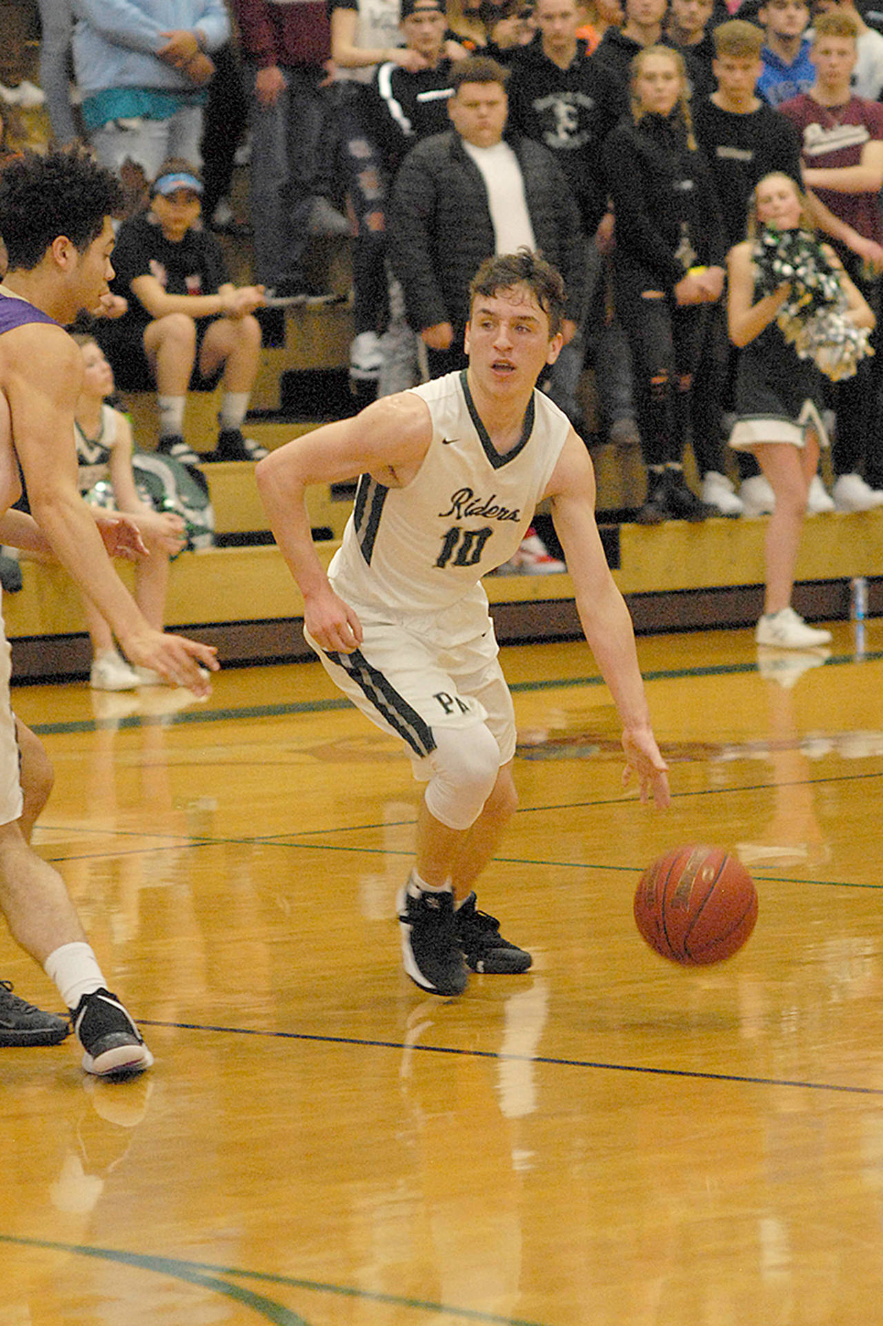 Port Angeles senior Gary Johnson returns to lead the Roughriders at point guard. (Keith Thorpe/Peninsula Daily News)
