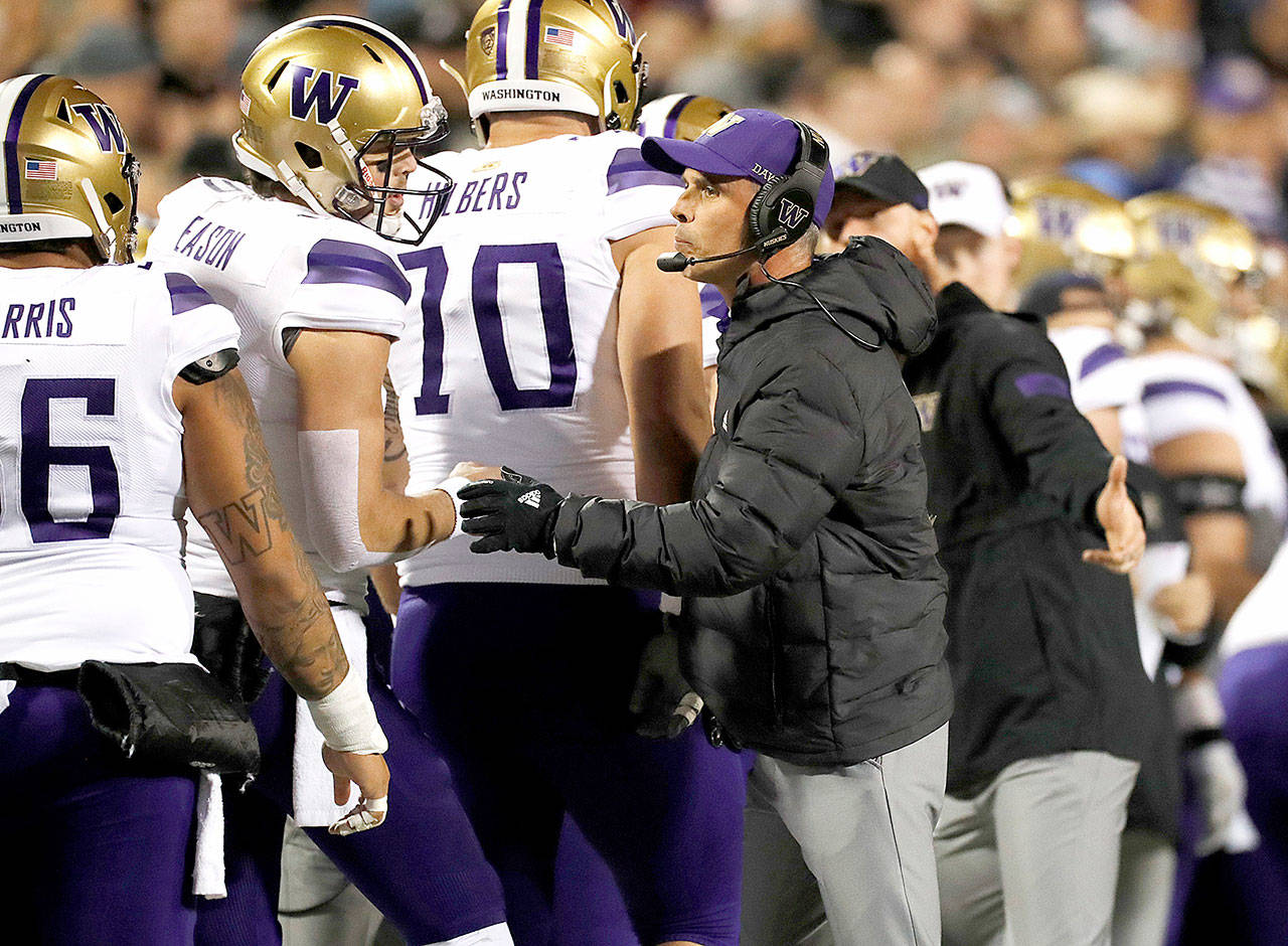 COLLEGE FOOTBALL: Huskies to face Petersen’s old team, Boise State, in the Las Vegas Bowl