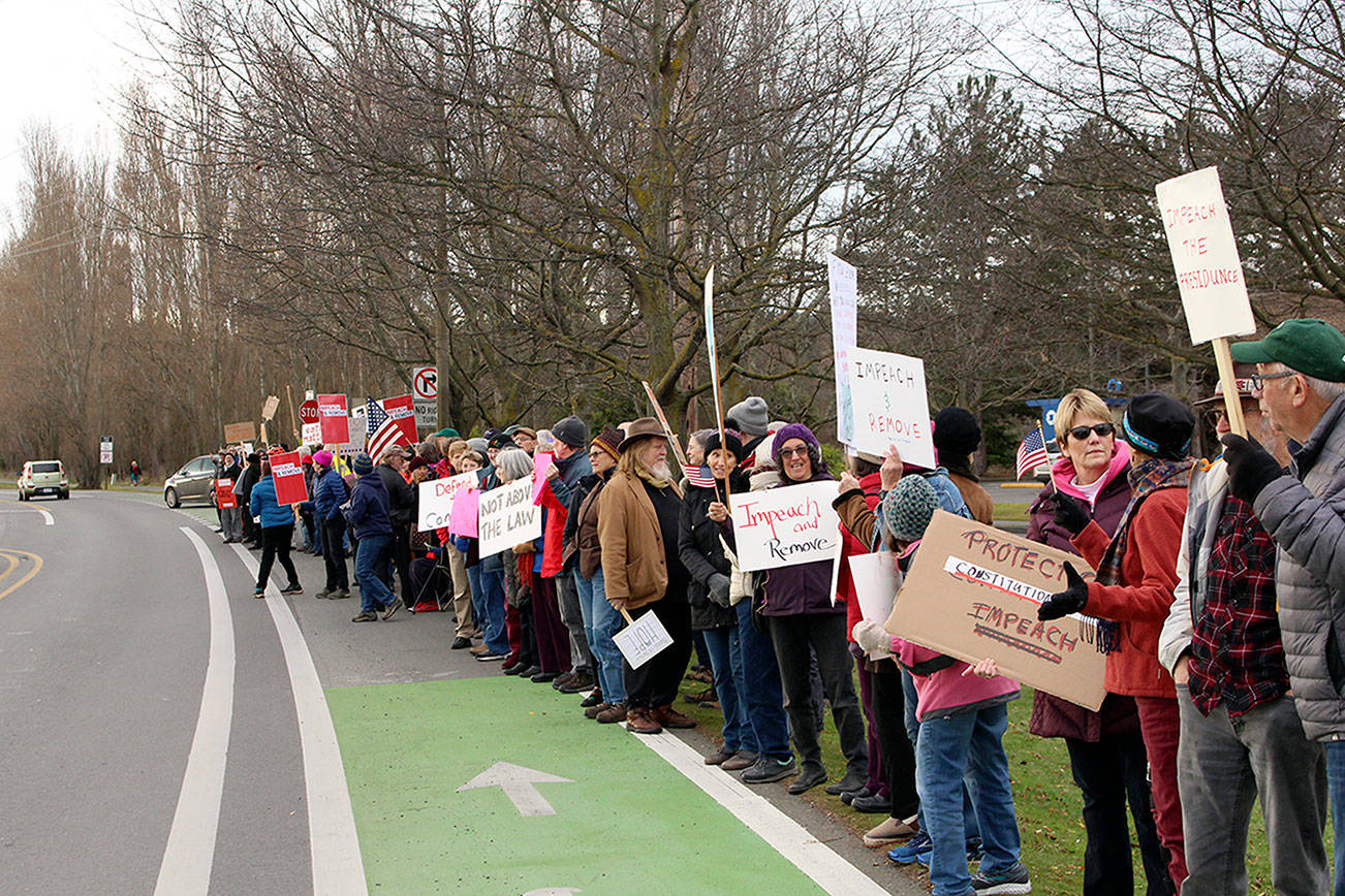 Impeachment supporters gather in Port Townsend