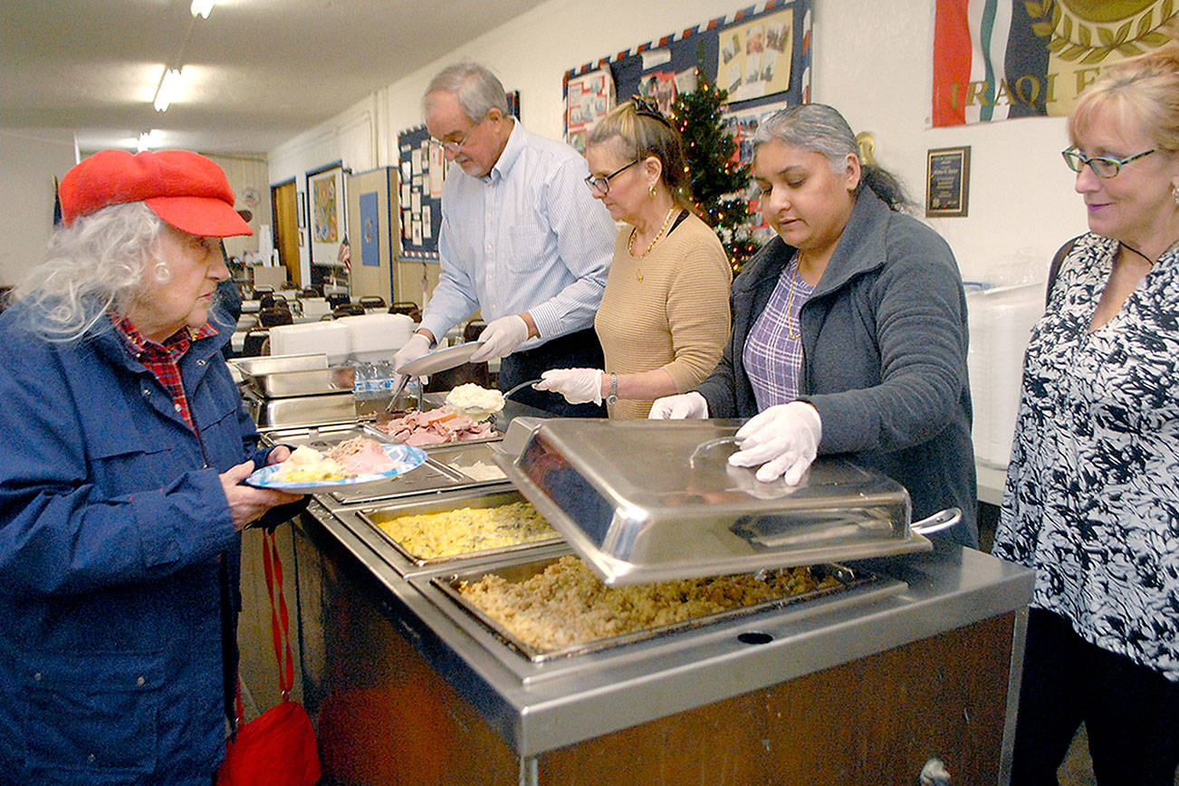 Christmas dinner served in Sequim