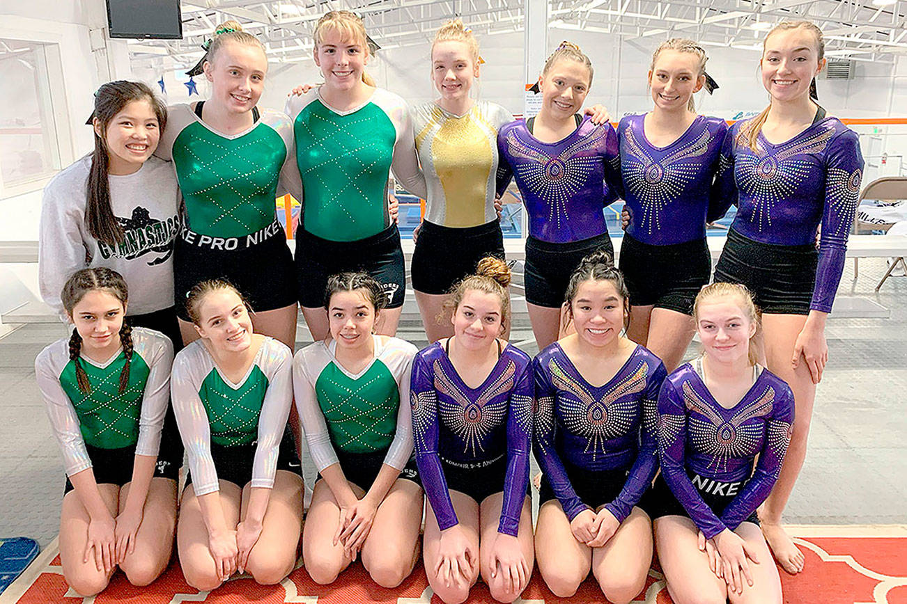GYMNASTICS: Port Angeles/Sequim/Crescent team competes at Sehome Invite