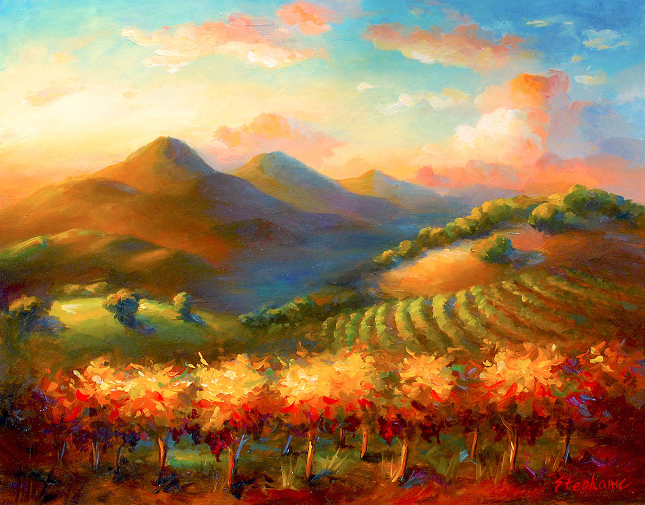 Stephanie Johnosn’s “Napa Sunset”