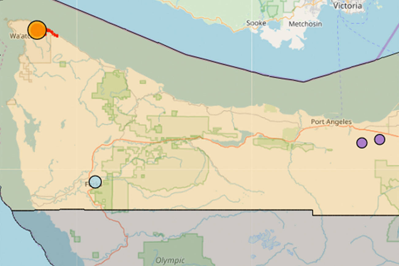 UPDATE: Power outages reported in Clallam, Jefferson counties