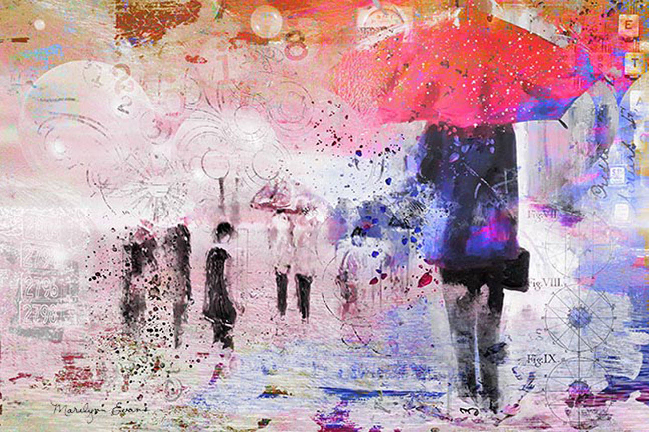 Red is the color of First Friday Art Walk in February