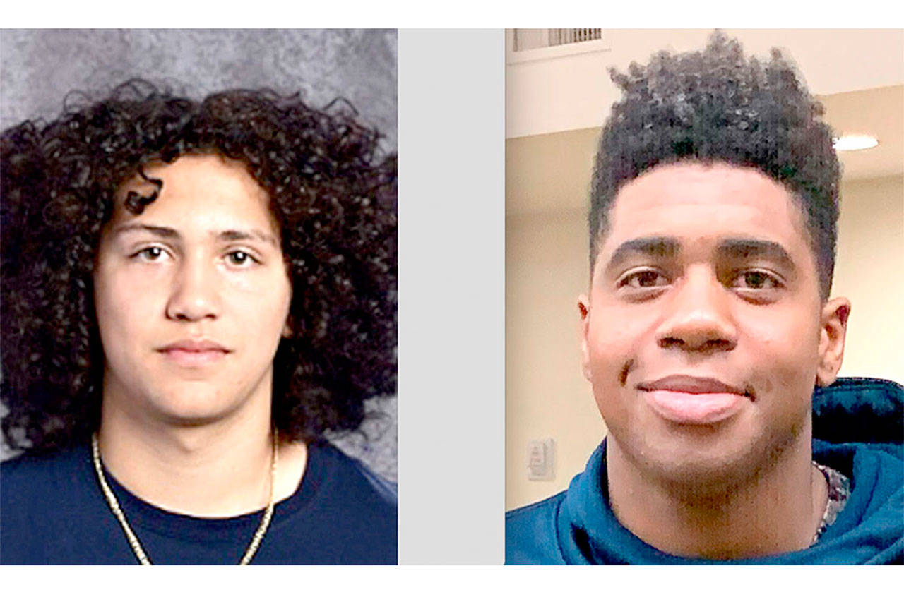 Tony Hernandez-Flores, left, and Trey Baysinger