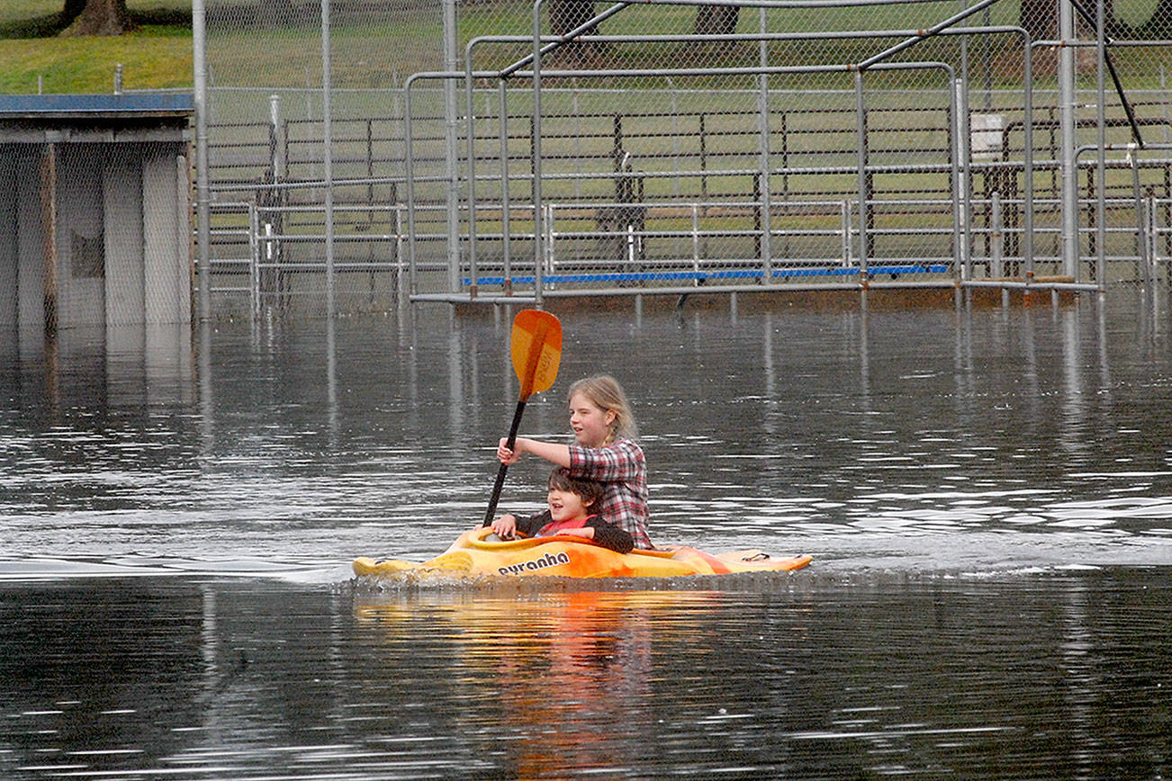 At play over the field