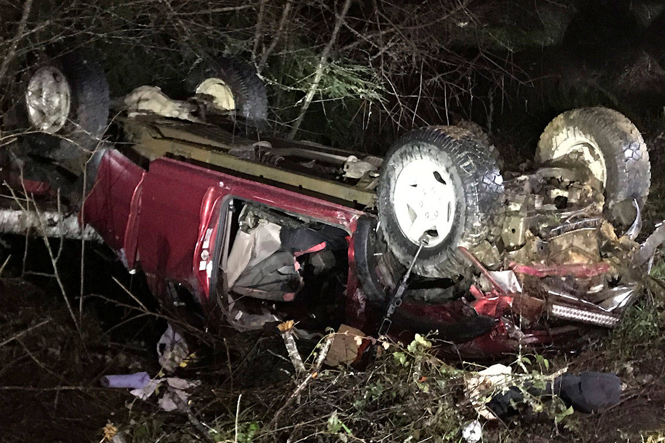 Two injured in rollover wreck on Highway 112