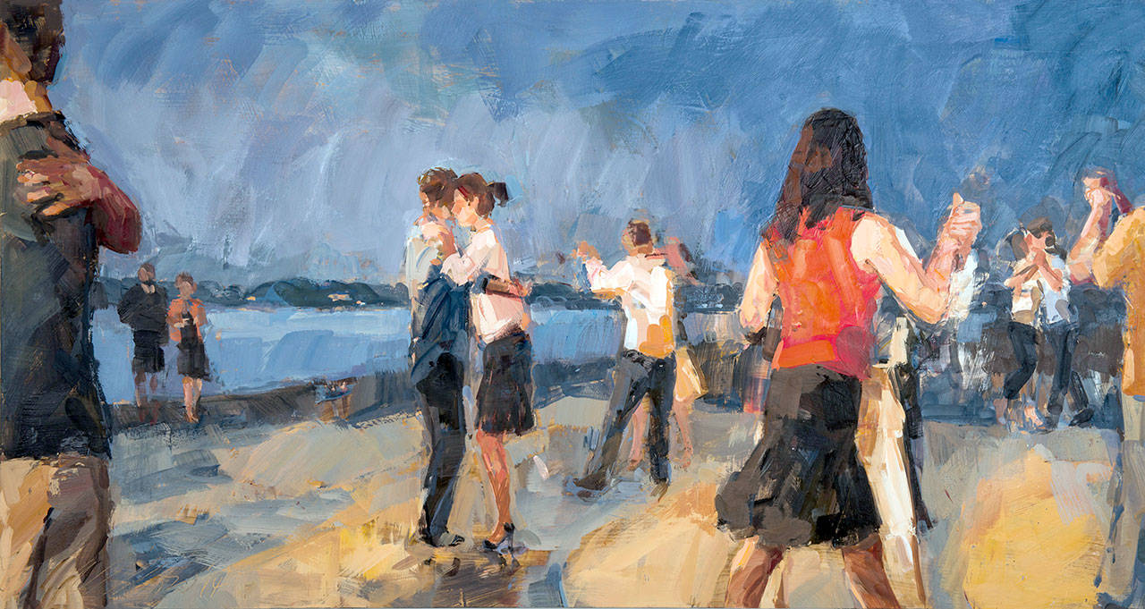 Willow Bader’s “This Summer’s Night” is on display at the Port Townsend School of the Arts Grover Gallery.