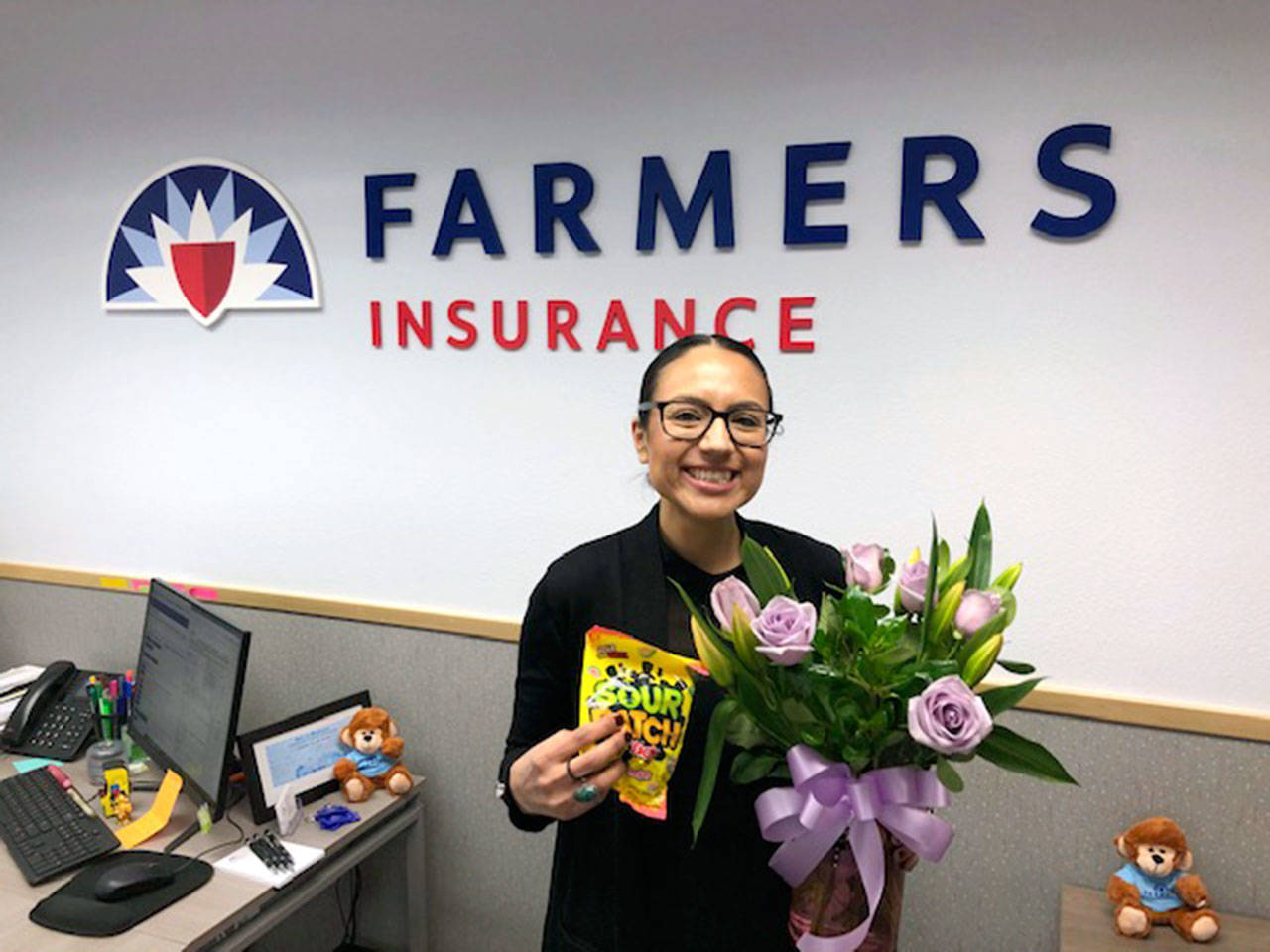 Recently promoted account executive Erika Poblano