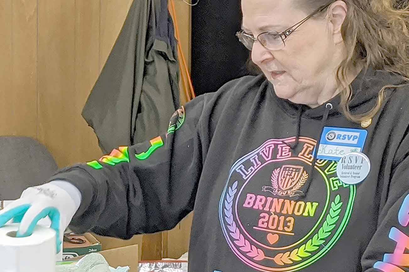 Volunteer doing what she can to serve the community