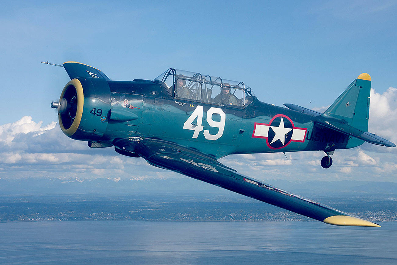 WWII-era plane delivers birthday greetings