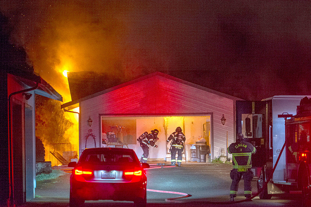 Fire damages home on Golf Course Road in Port Angeles