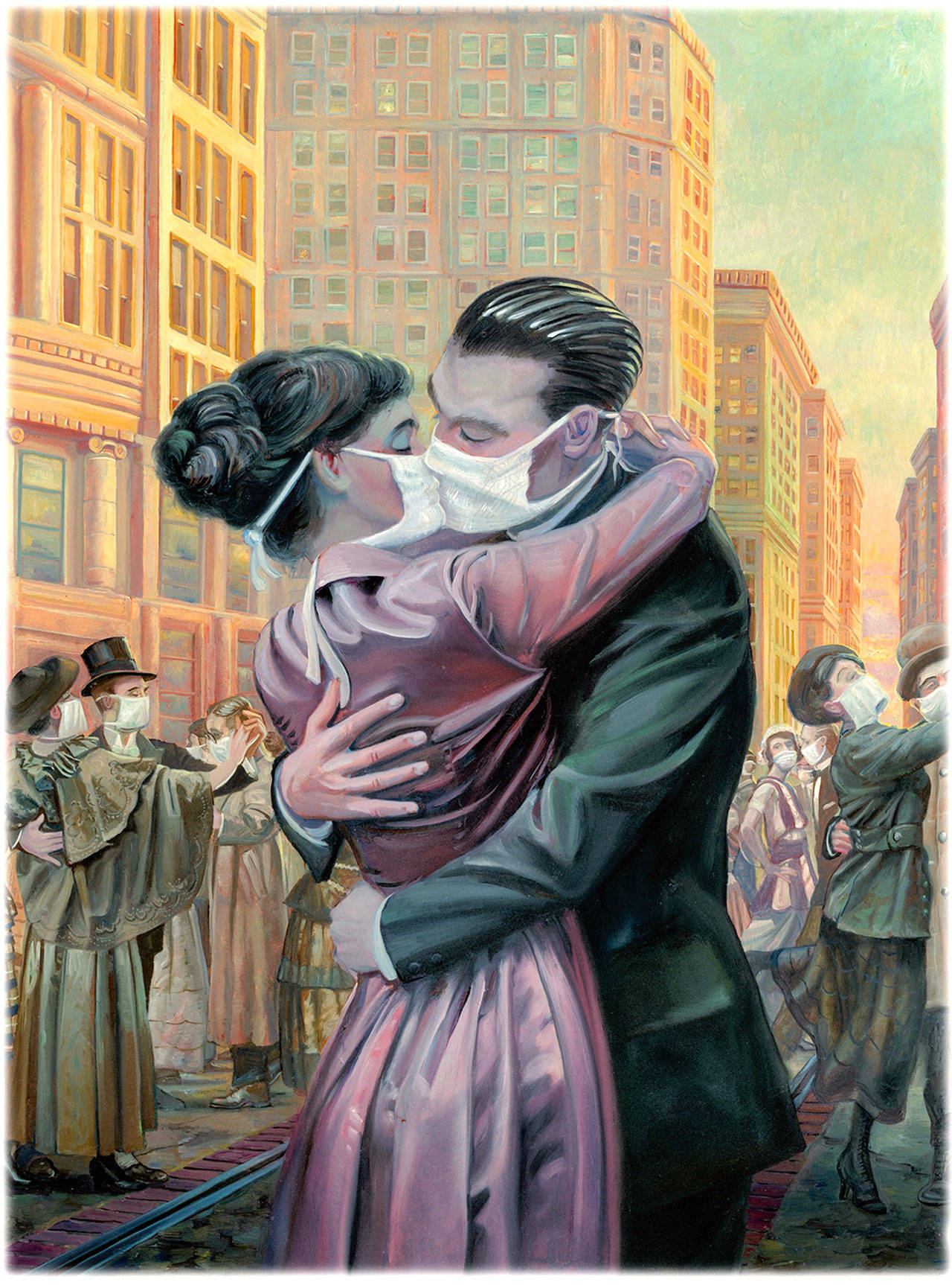 Bryn Barnard’s painting of Armistice Day is among those remembered in “Strait Art,” the posthumously published book by Port Angeles Fine Arts Center curator Jake Seniuk.