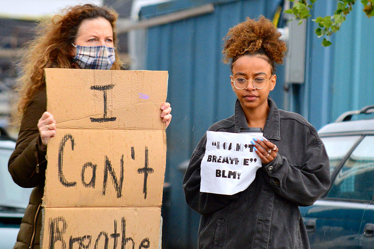 Protesting racism: Port Townsend, Port Angeles rally