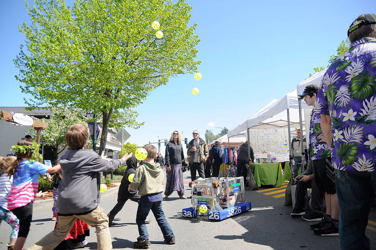 The Sequim City Council has voted to close a portion of Washington Street for the Fourth of July this year to promote business downtown similar to the Sequim Irrigation Festival’s Family Fun Day, seen here in 2018. What the closure will entail is to be determined, City of Sequim staff said. (Michael Dashiell/Olympic Peninsula News Group)
