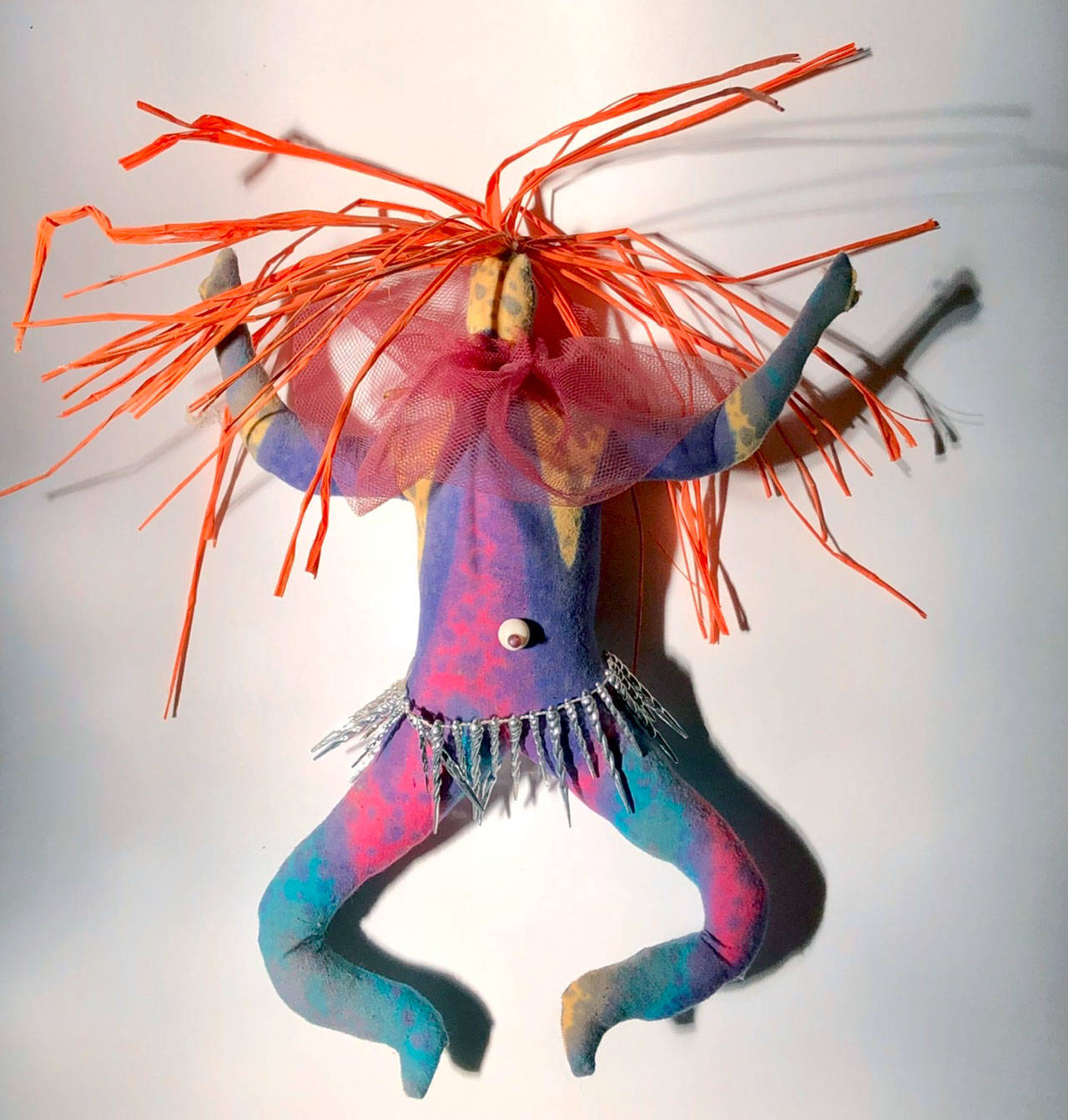 “Who Needs a Haircut,” a fiber assemblage by Diane Williams, is among the artworks in the Port Angeles Fine Arts Center’s Well+Being exhibit.