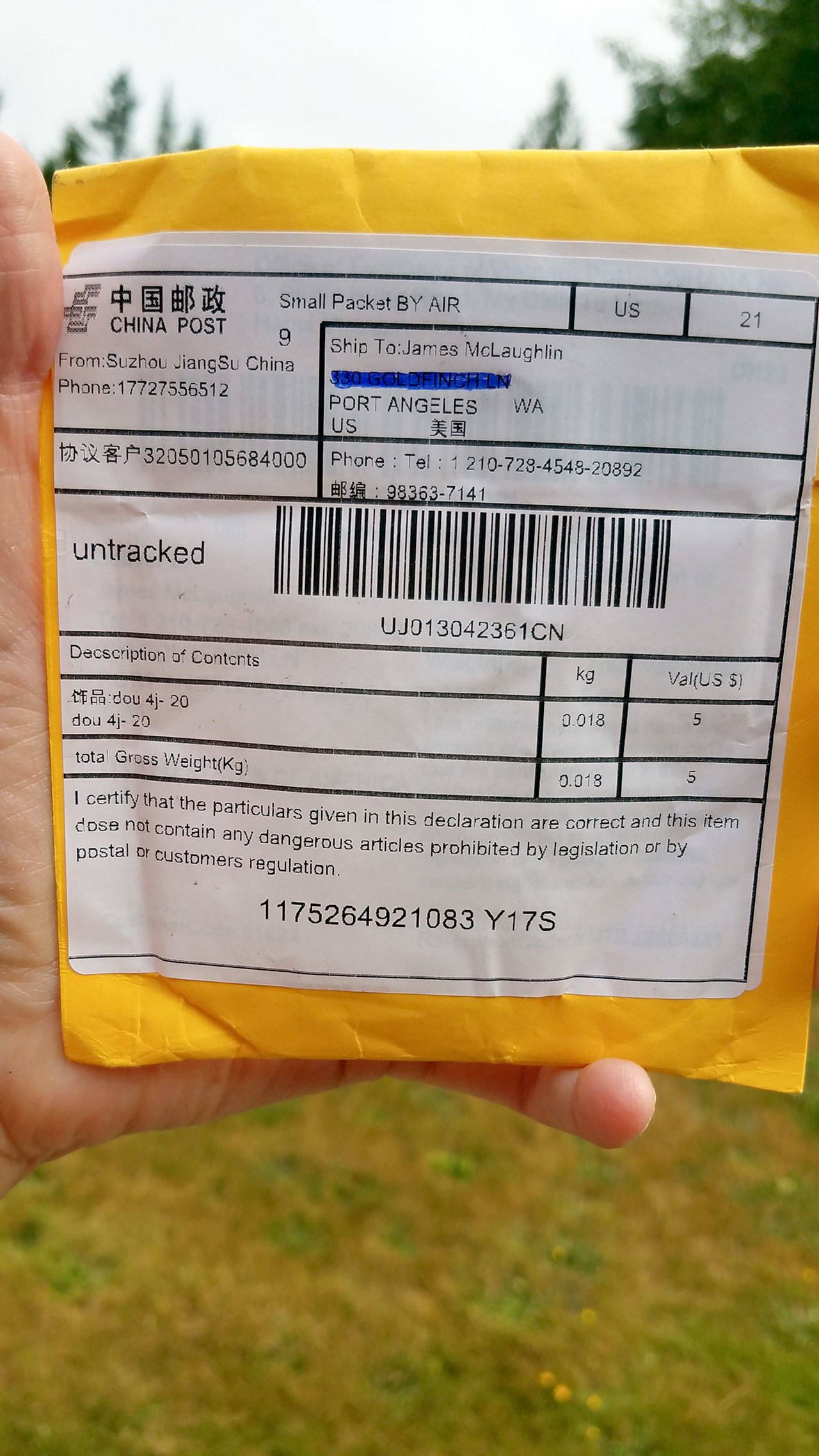 Peninsula couple get mystery package of seeds