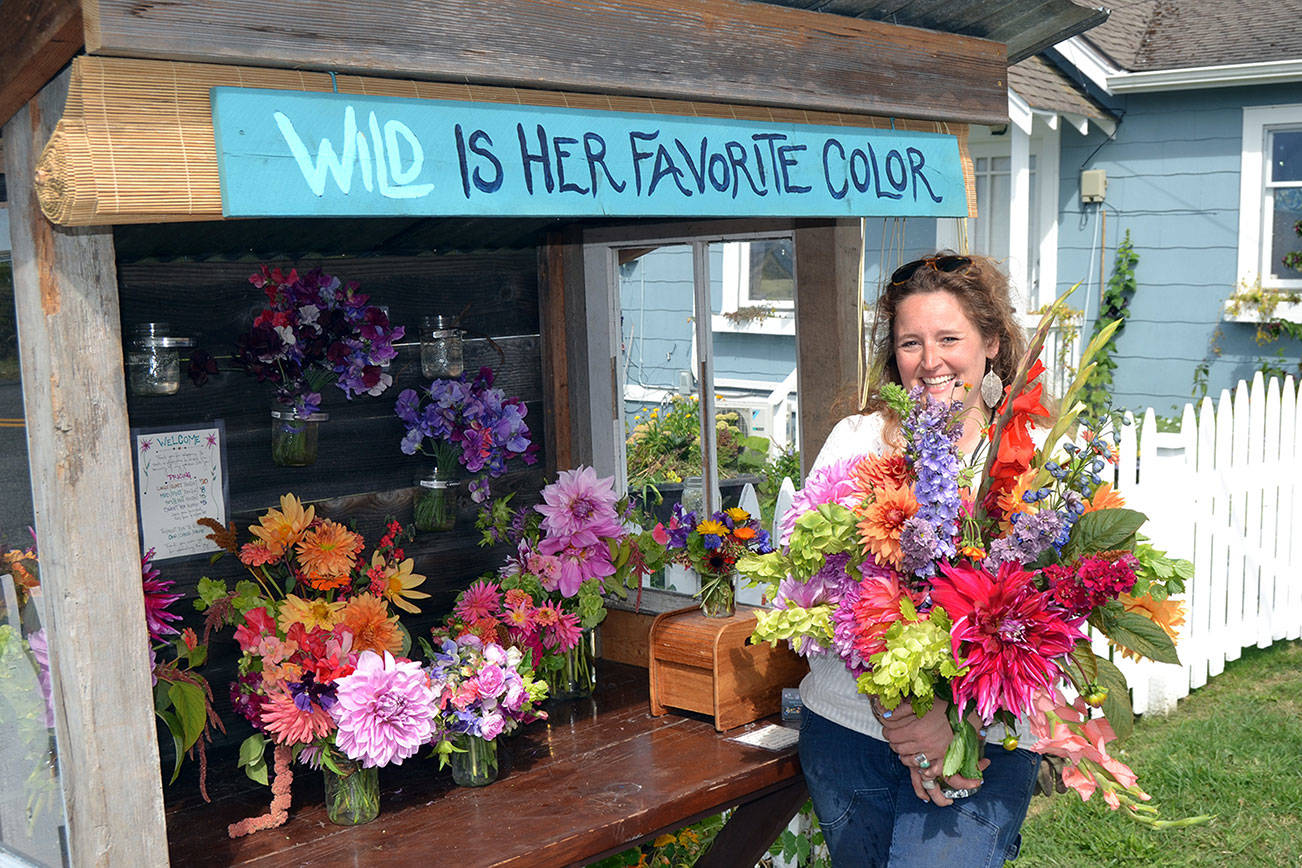 Sequim flower stand eases stresses