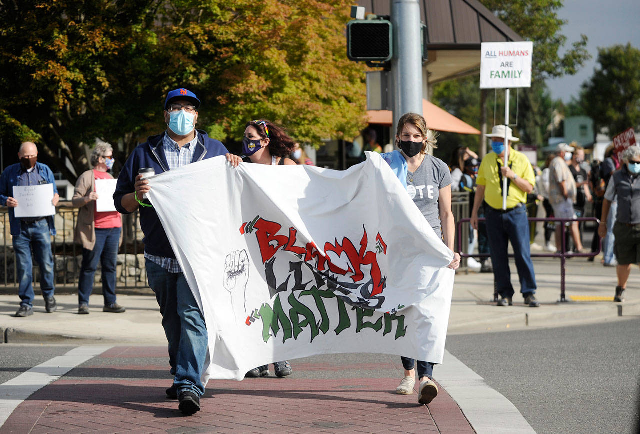 Black Lives Matter protest in downtown Sequim