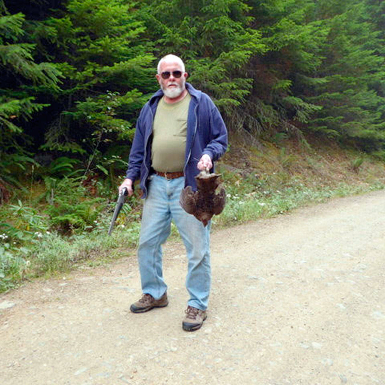 Quilcene’s Ward Norden shot this blue grouse near Bon Jon Pass in Olympic National Forest on Sunday, Sept. 13, 2020, while coming up empty in an attempt to get above the smoke enveloping Western Washington. Quilcene’s Ward Norden shot this blue grouse near Bon Jon Pass in Olympic National Forest on Sunday while coming up empty in an attempt to get above the smoke enveloping Western Washington.