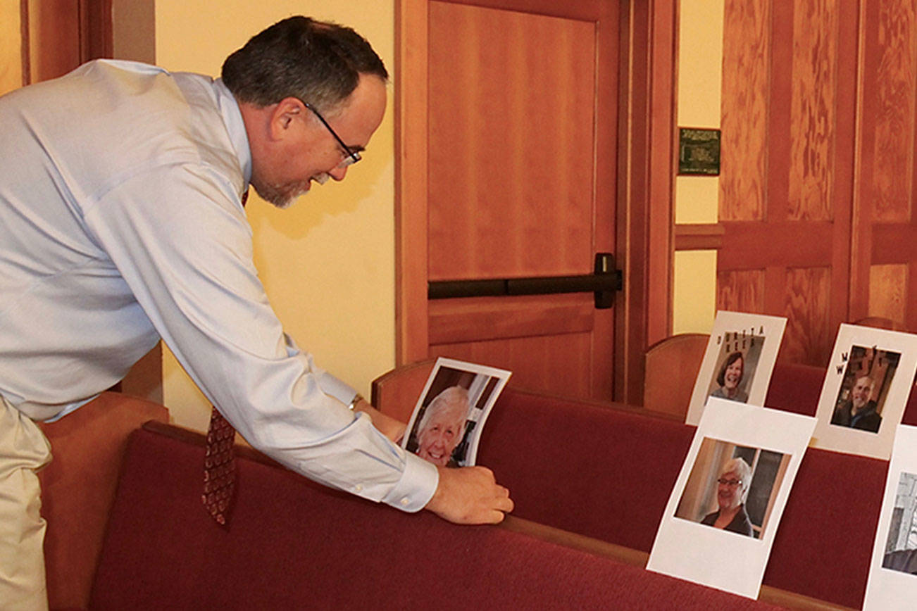 Faithful faces added to Port Angeles church pews
