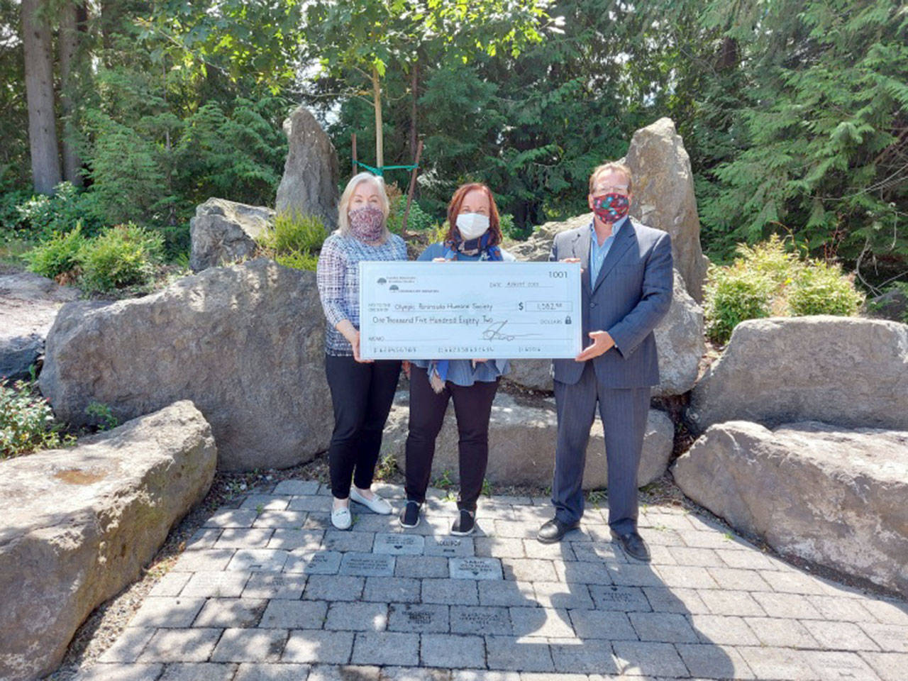 Olympic Peninsula Humane Society receives donation