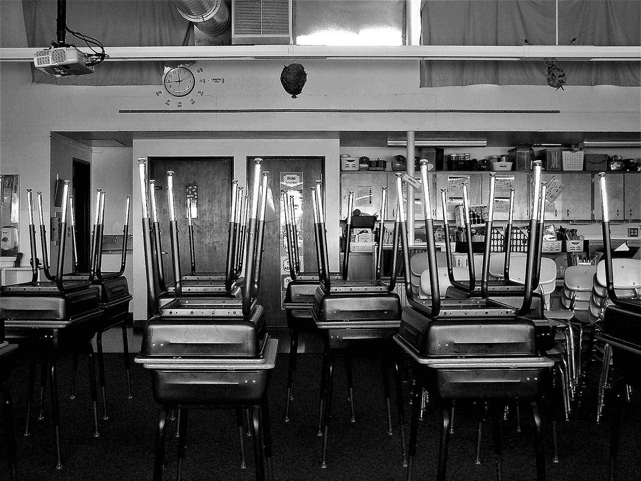 This photo from Amy McIntyre’s “Pandemic Sundays” series has been chosen by the Library of Congress for its “COVID-19: American Experiences” gallery. “What school will look like in the fall is up in the air,” she wrote last June. (Amy McIntyre)