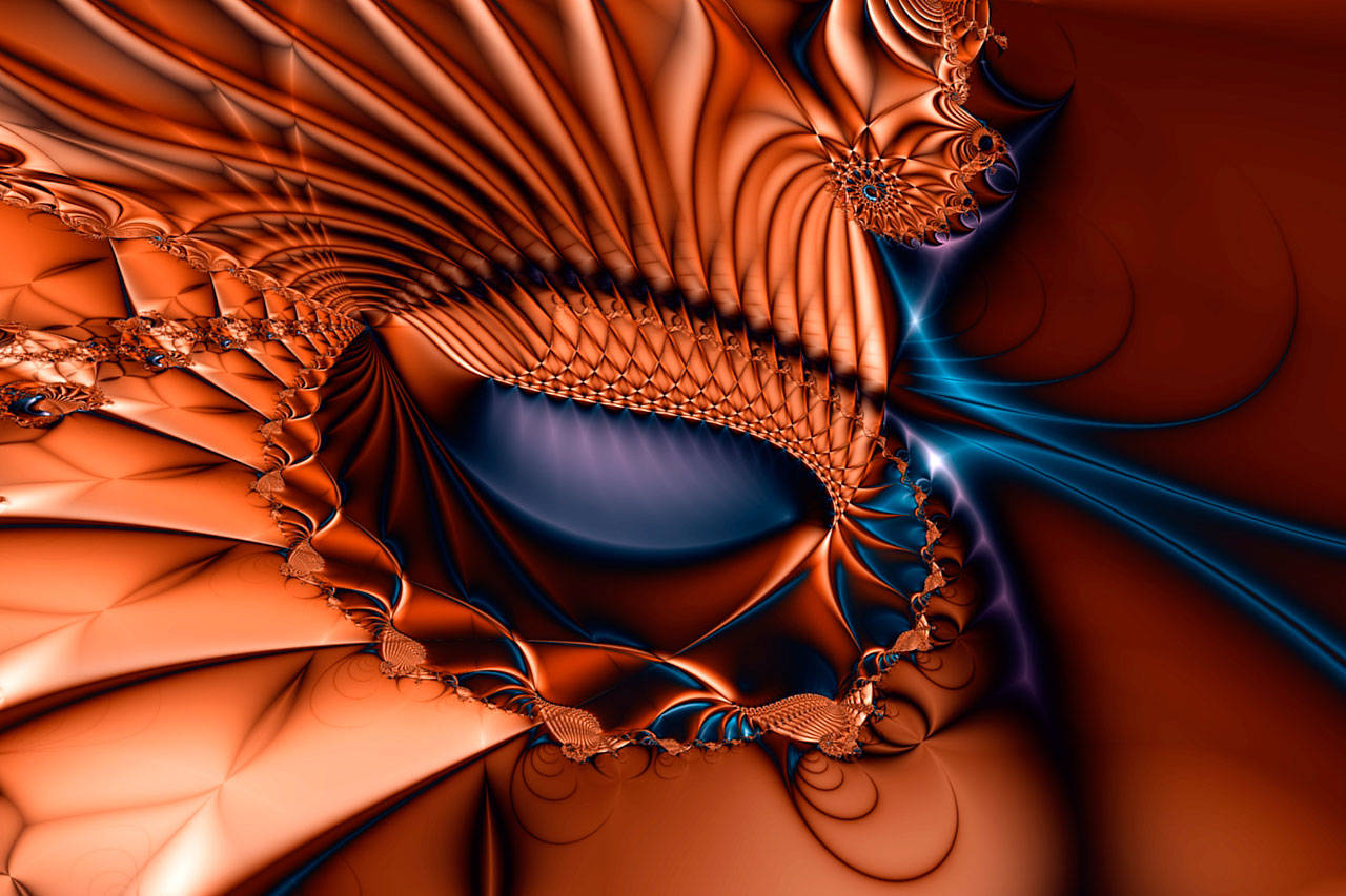 “Fractal art #404” by Dan Brewer, who is a featured artist at the Blue Whole Gallery in Sequim this November. (Submitted art)