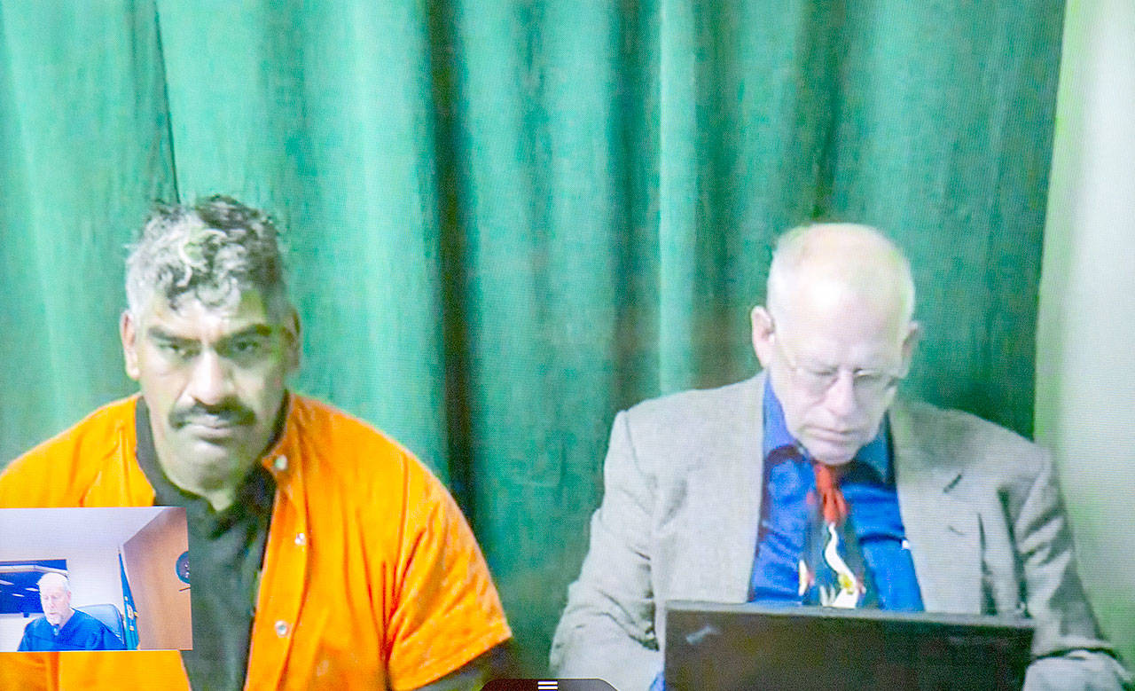 Miguel Angel Medel Lopez appears in Clallam County Superior Court in November 2019. (Peninsula Daily News file)