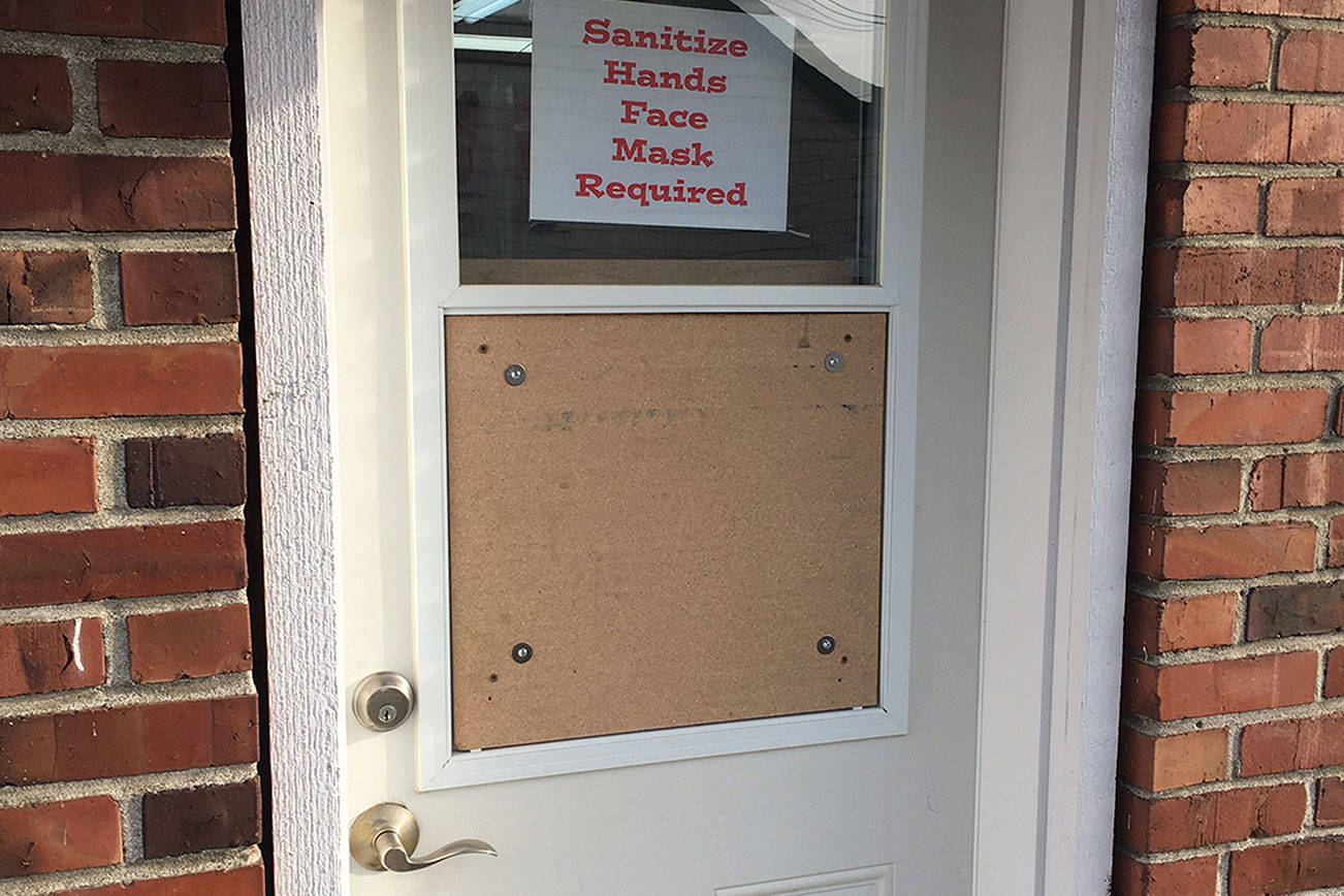 Kim Nails was one of three “smash and grab” burglaries in Sequim on Nov. 16-17. Sequim Police said they continue to investigate and believe the cases could be related. Matthew Nash/Olympic Peninsula News Group