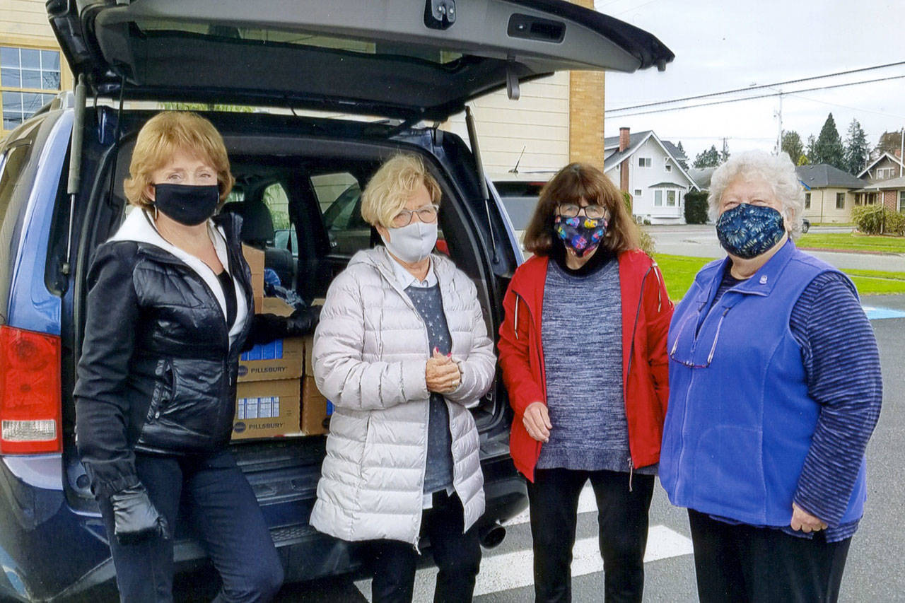 Pictured, from left to right, are Karen Brown, Pat Harwood, Fran Yuhl and Sherry Stutsman.
