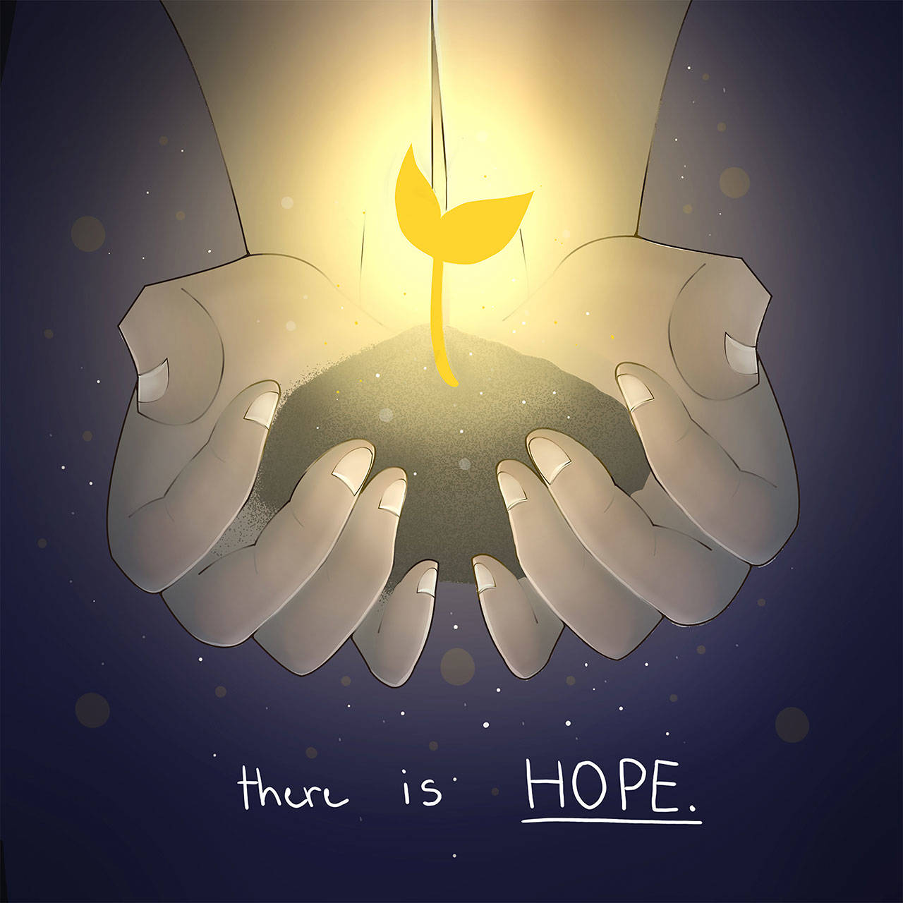 “Hope” by Angelina Cooper is among the student artists represented in the “Youthful Expressions” digital exhibit, which opens Friday.